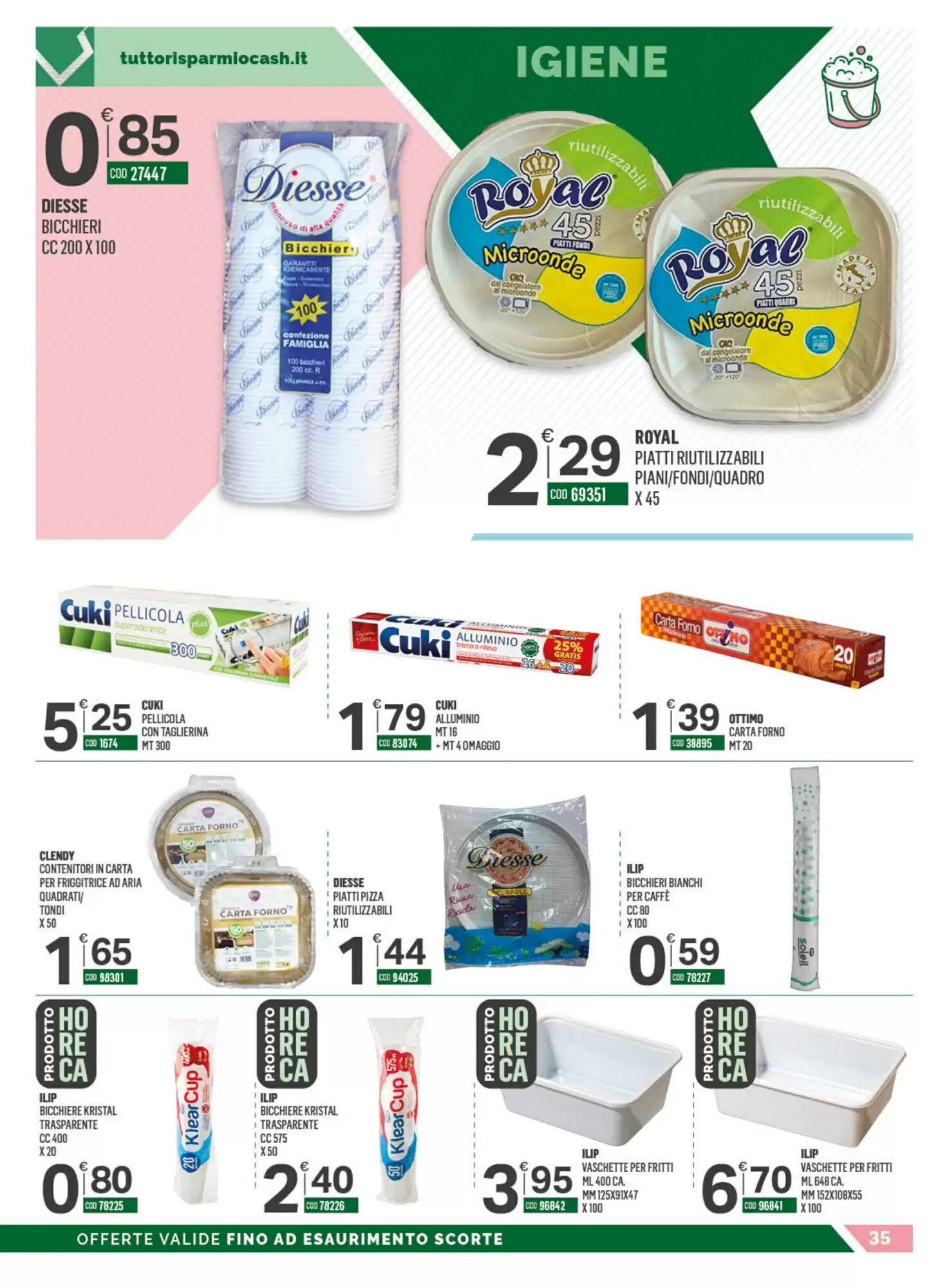 Volantino promozionale Tutto Risparmio Cash&Carry  valide dal 21/09/2026 - Pagina 35.