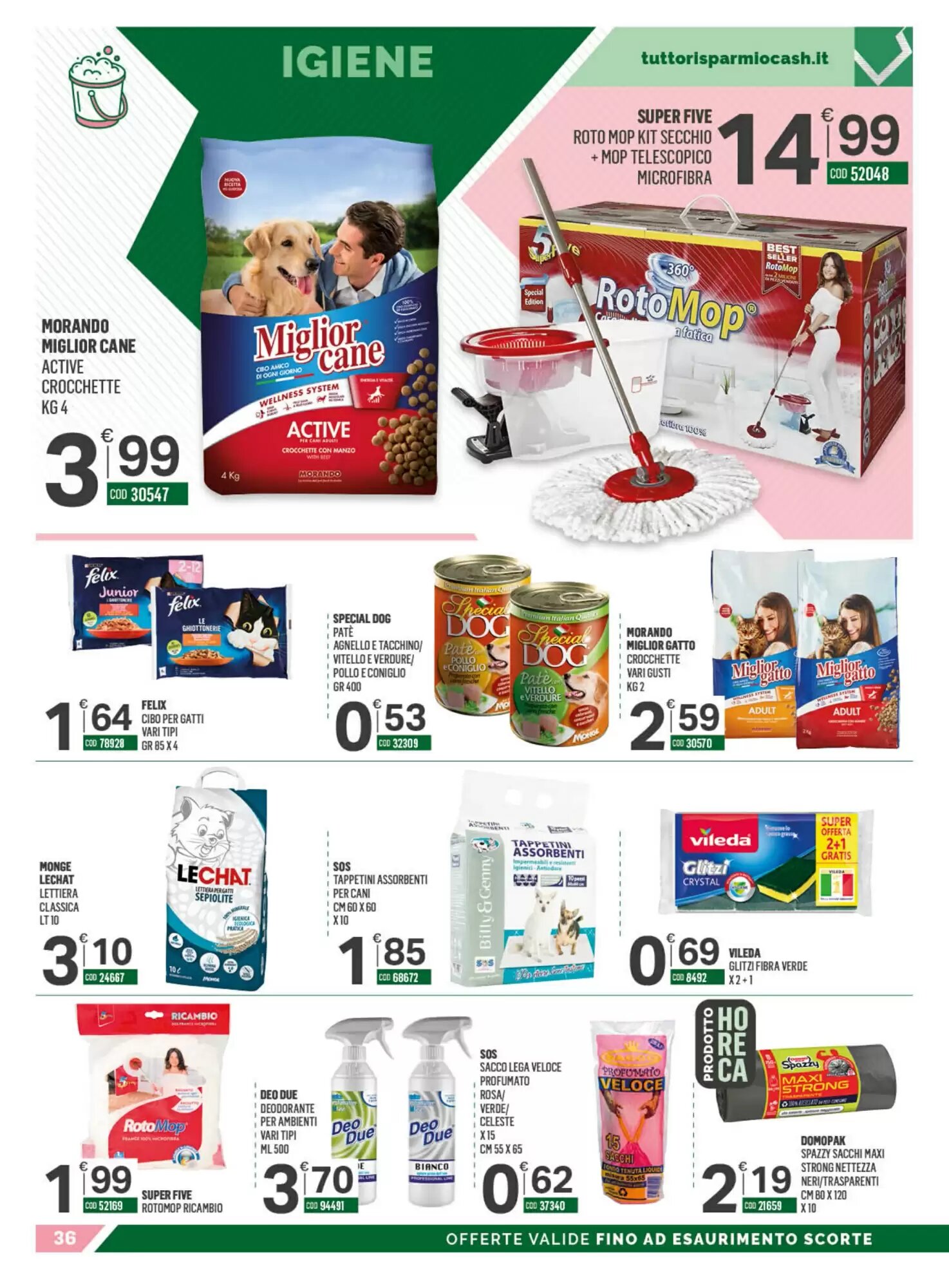 Volantino promozionale Tutto Risparmio Cash&Carry  valide dal 21/09/2026 - Pagina 36.