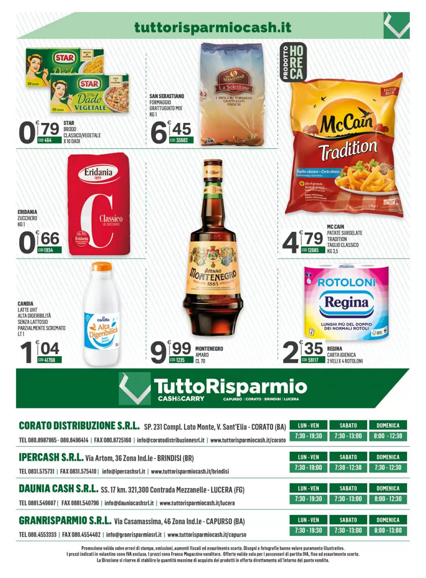 Volantino promozionale Tutto Risparmio Cash&Carry  valide dal 21/09/2026 - Pagina 40.