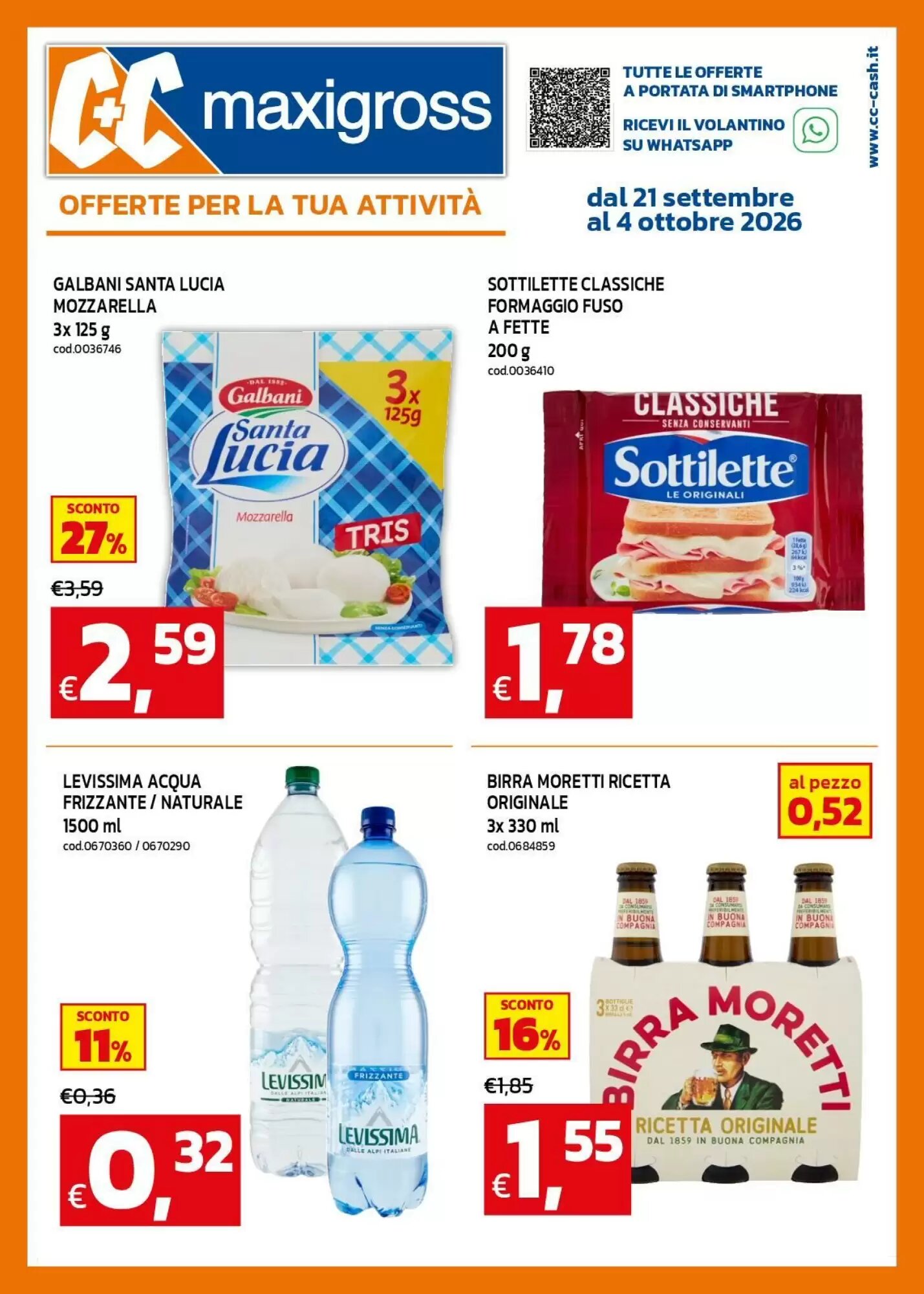 Volantino promozionale C+C maxigross valide dal 21/09/2026 - Pagina 1.