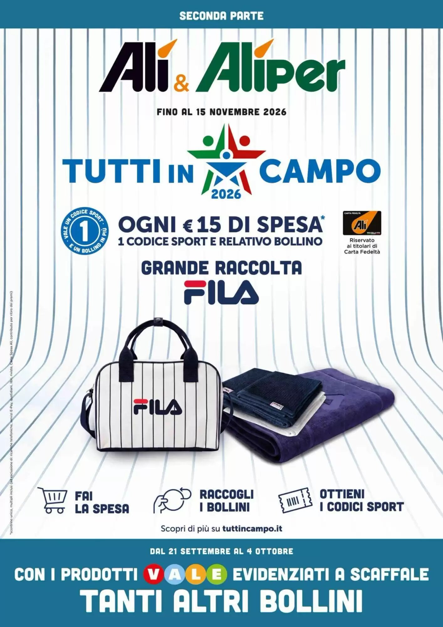 Volantino promozionale Alì  valide dal 21/09/2026 - Pagina 1.
