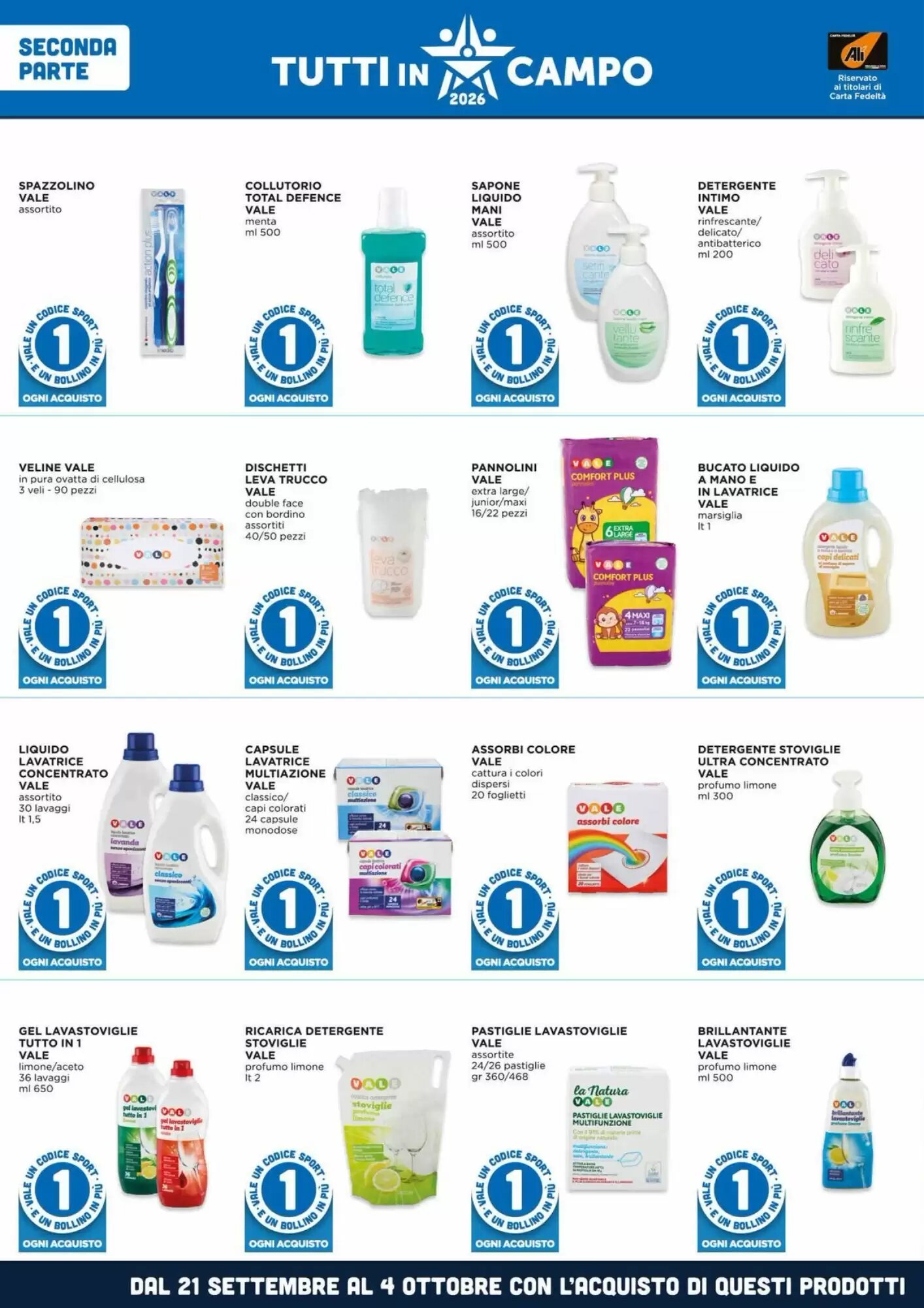 Volantino promozionale Alì  valide dal 21/09/2026 - Pagina 6.