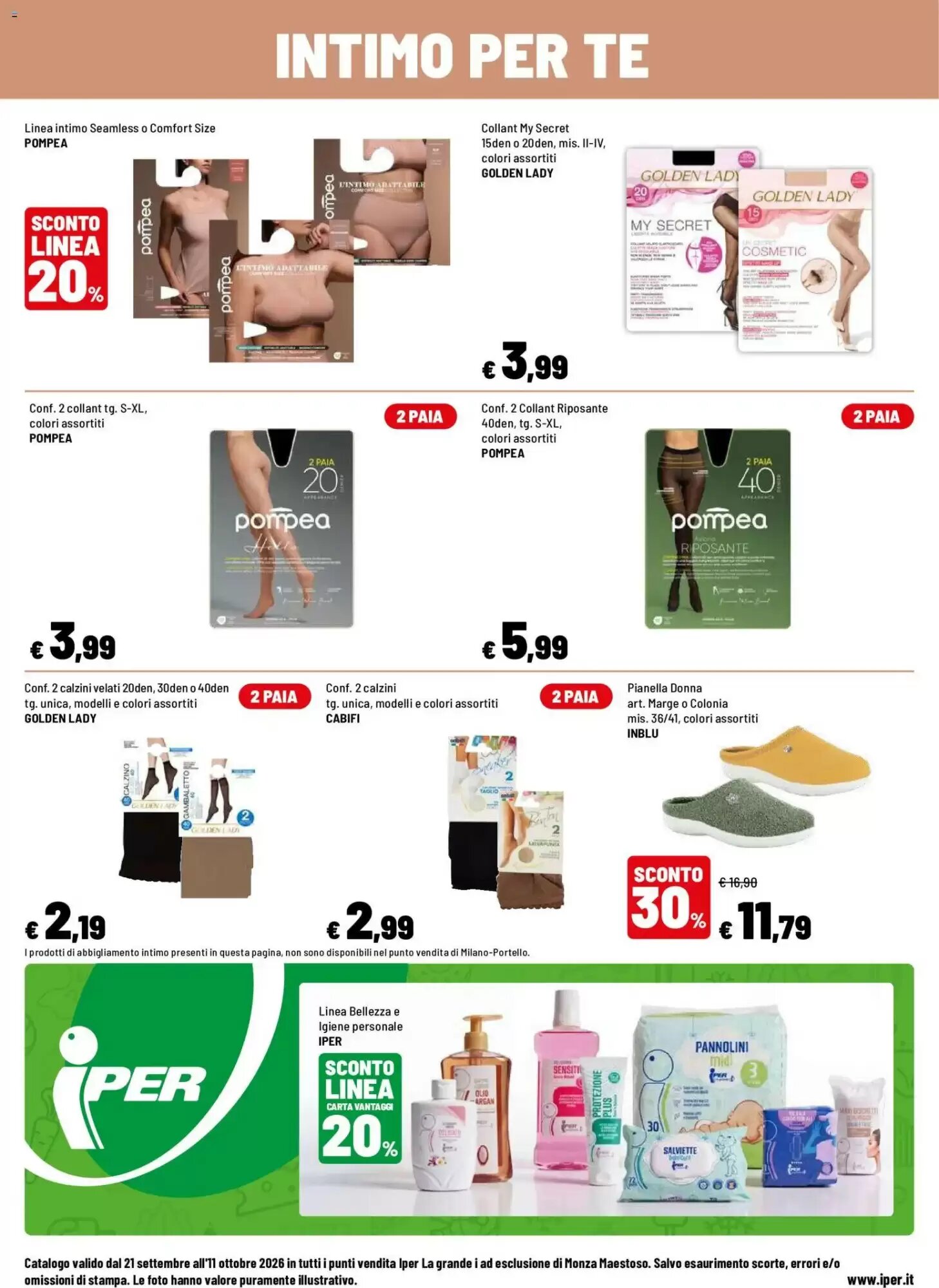 Volantino promozionale Iper La Grande  valide dal 21/09/2026 - Pagina 20.
