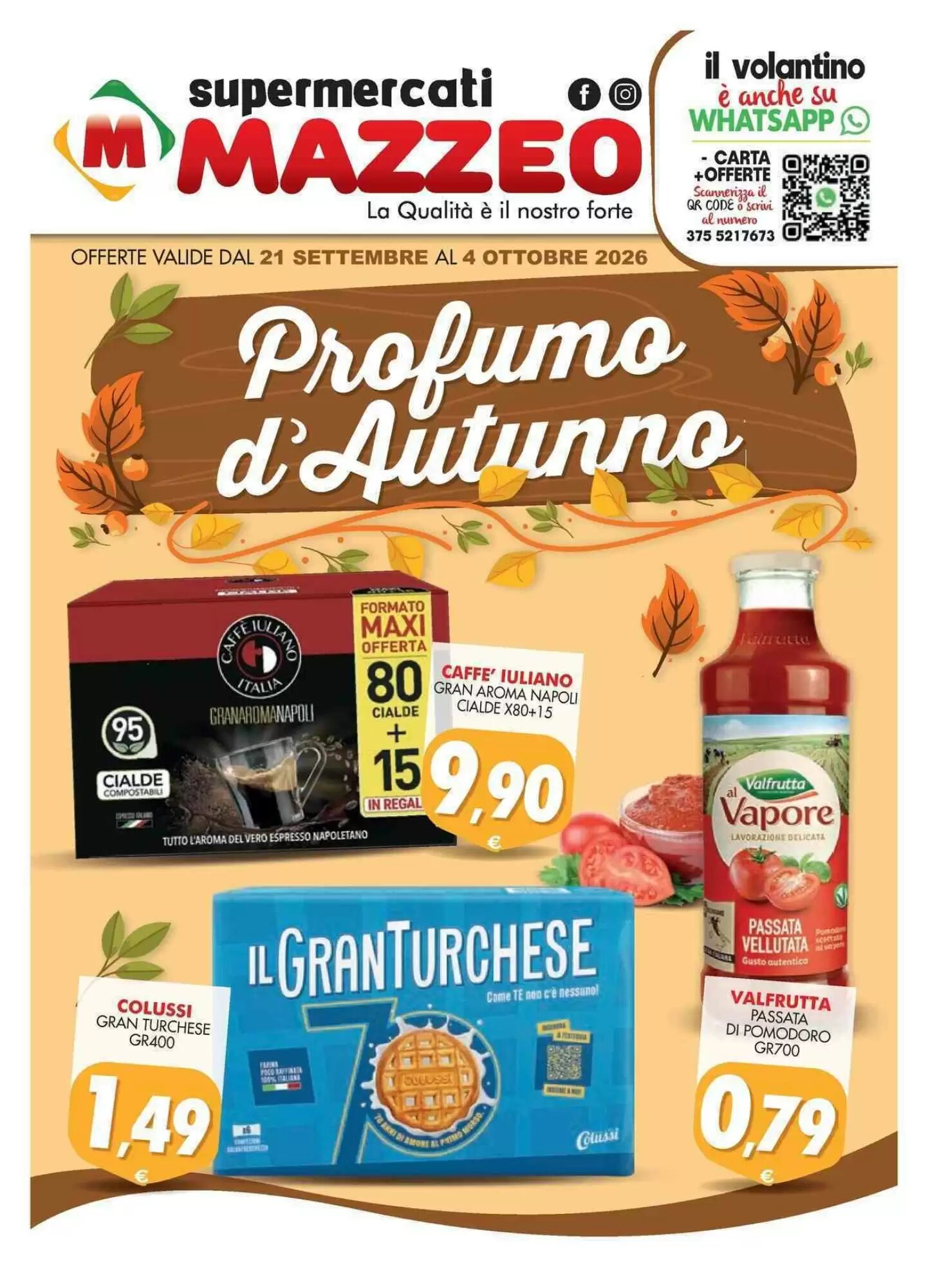 Volantino promozionale Mazzeo Giocattoli valide dal 21/09/2026 - Pagina 1.