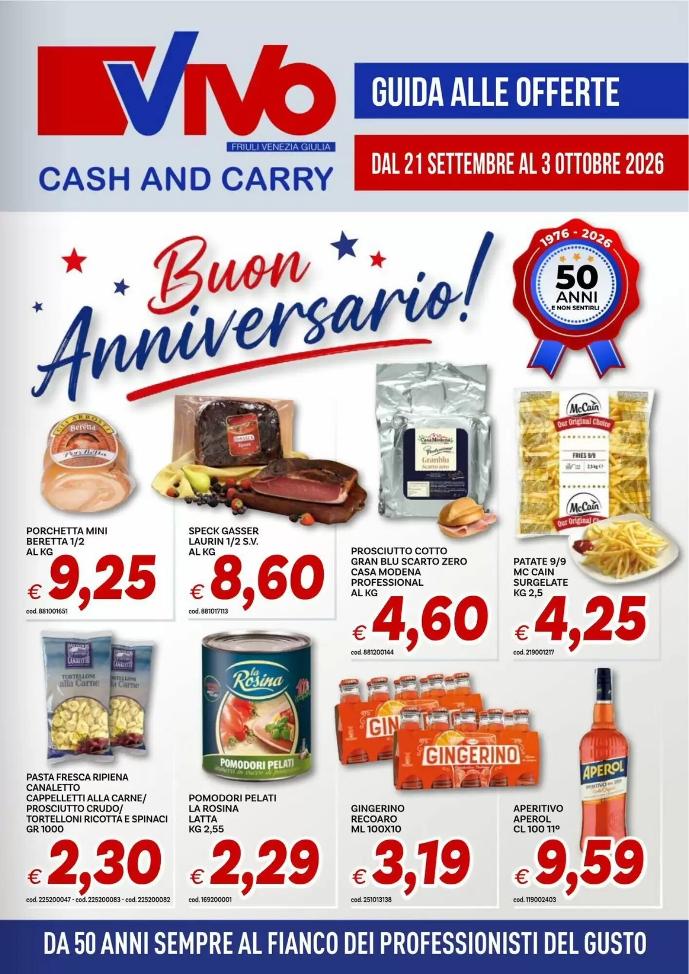 Volantino promozionale Vivo Supermercati  valide dal 21/09/2026 - Pagina 1.
