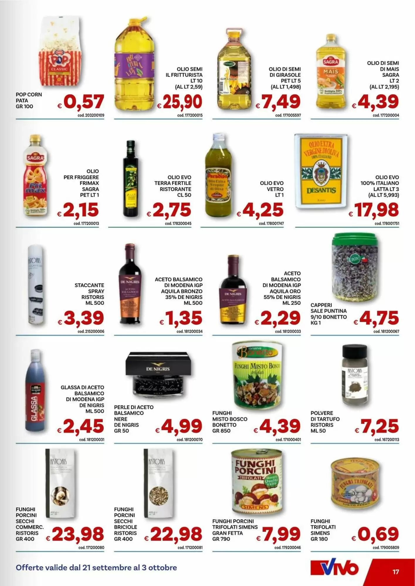 Volantino promozionale Vivo Supermercati  valide dal 21/09/2026 - Pagina 17.