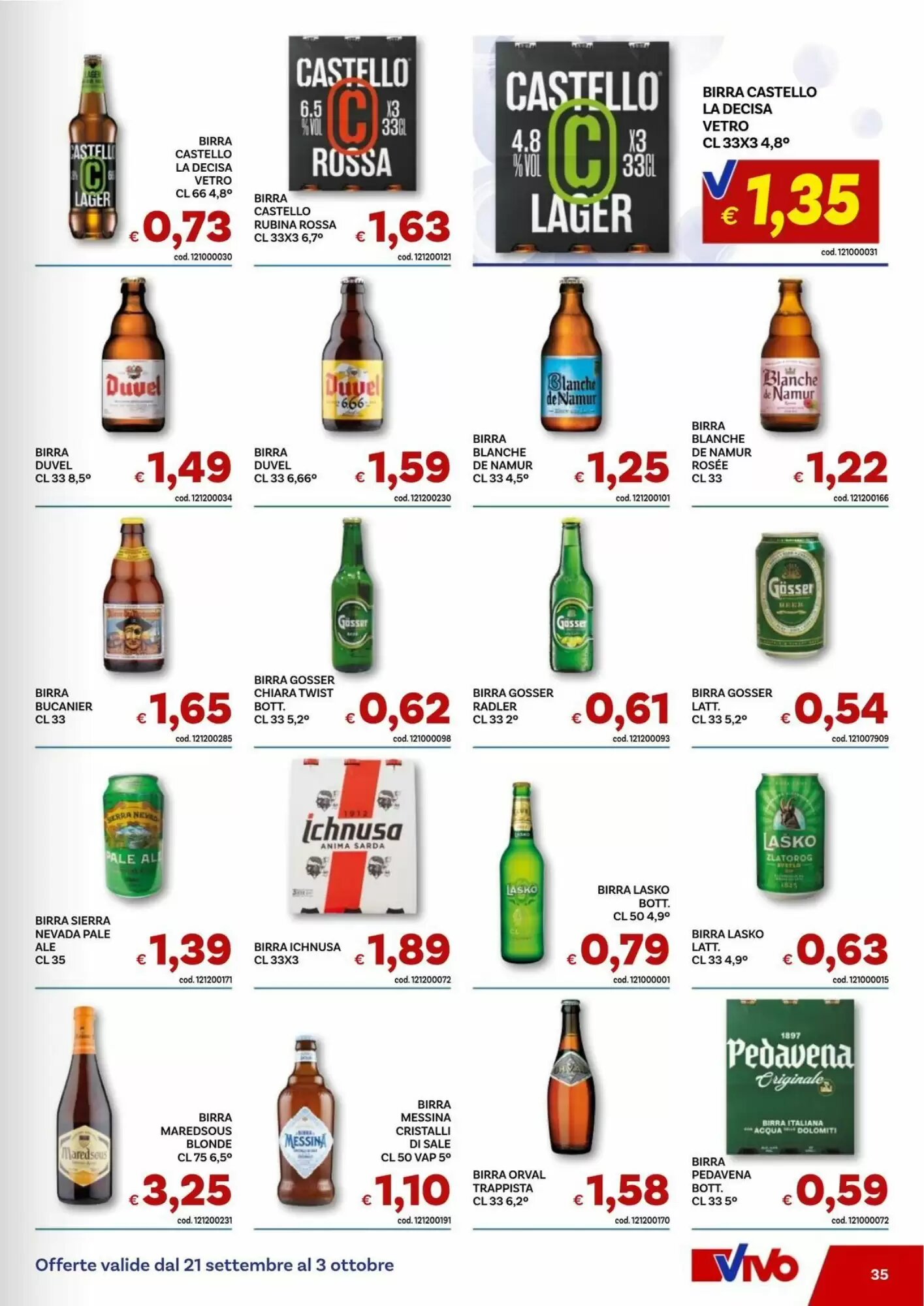 Volantino promozionale Vivo Supermercati  valide dal 21/09/2026 - Pagina 35.