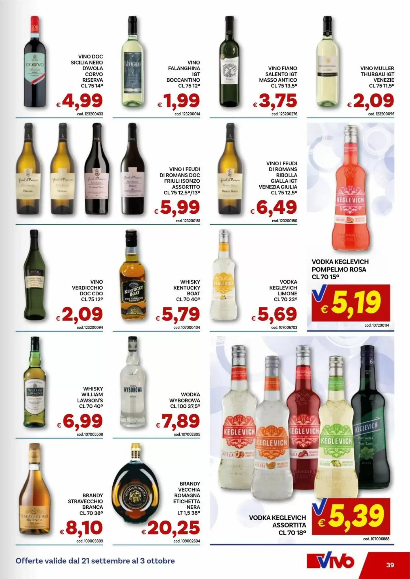 Volantino promozionale Vivo Supermercati  valide dal 21/09/2026 - Pagina 39.