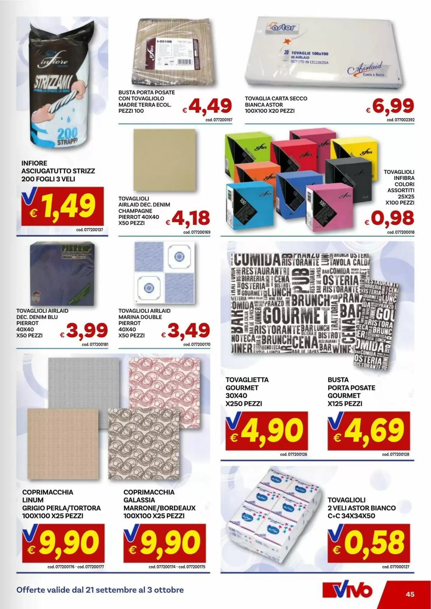 Volantino promozionale Vivo Supermercati  valide dal 21/09/2026 - Pagina 45.