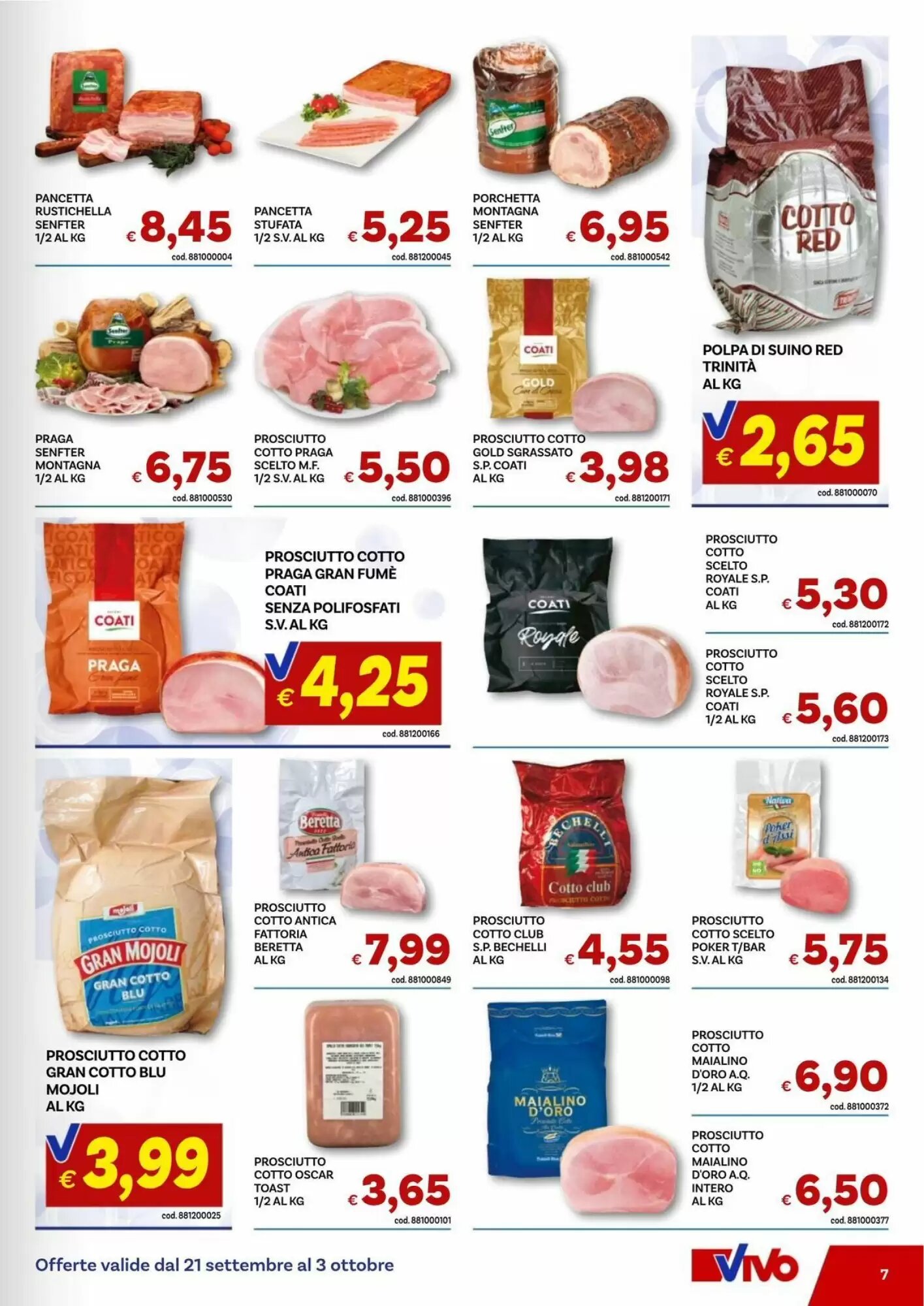 Volantino promozionale Vivo Supermercati  valide dal 21/09/2026 - Pagina 7.