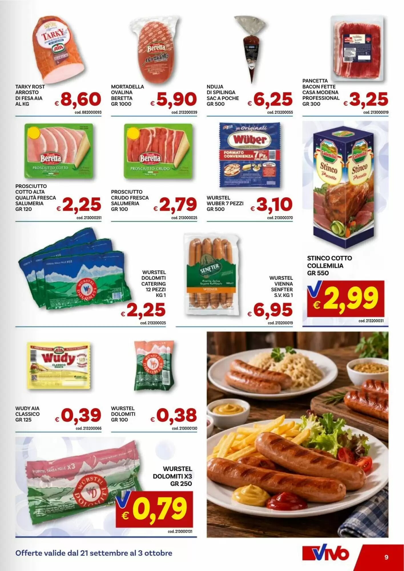 Volantino promozionale Vivo Supermercati  valide dal 21/09/2026 - Pagina 9.