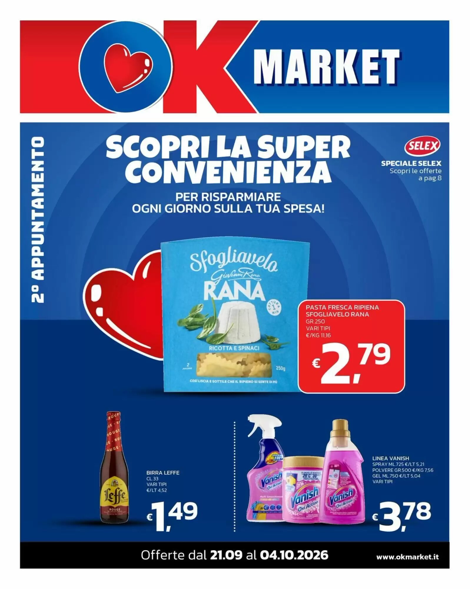 Volantino promozionale Ok Market  valide dal 21/09/2026 - Pagina 1.
