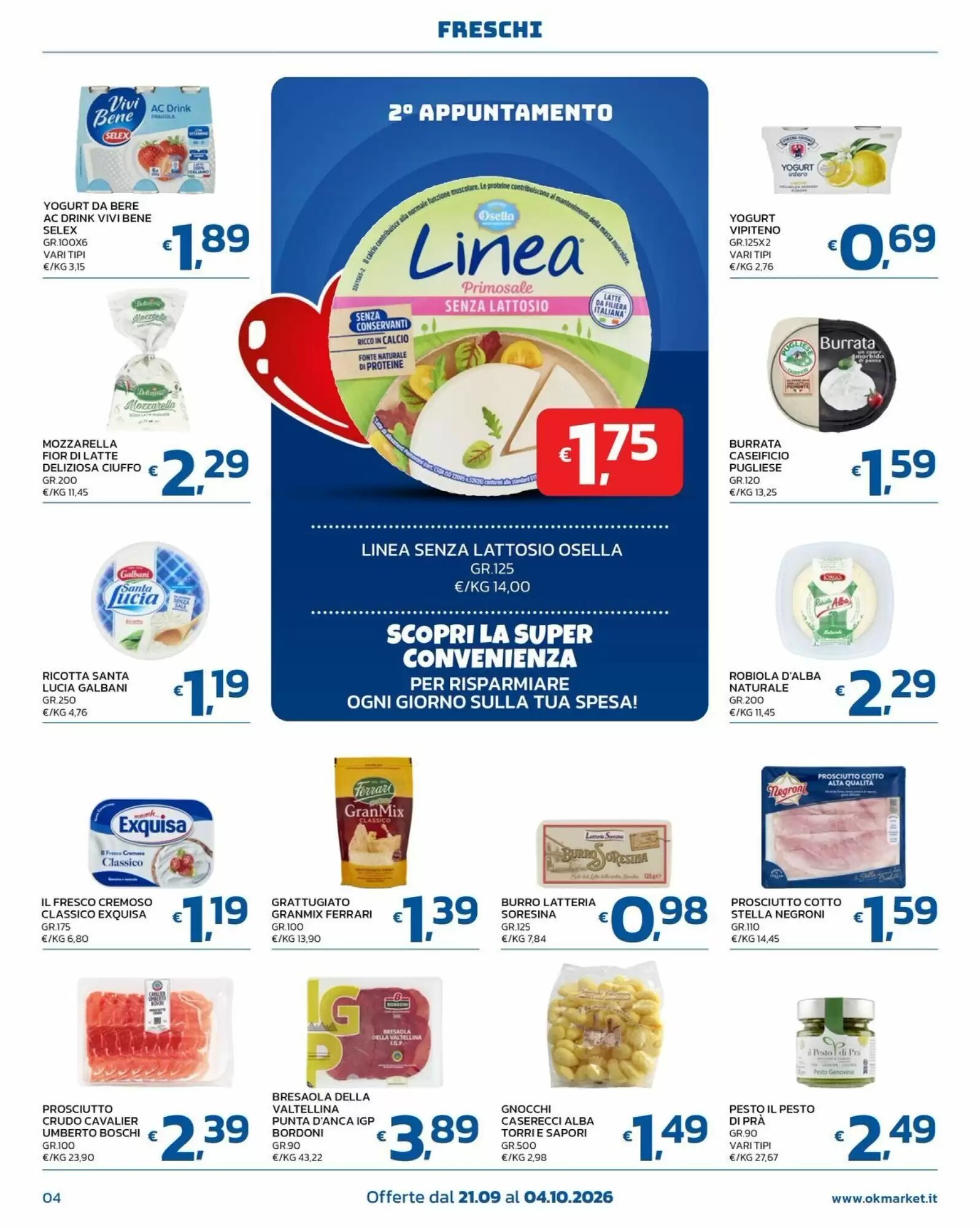 Volantino promozionale Ok Market  valide dal 21/09/2026 - Pagina 4.