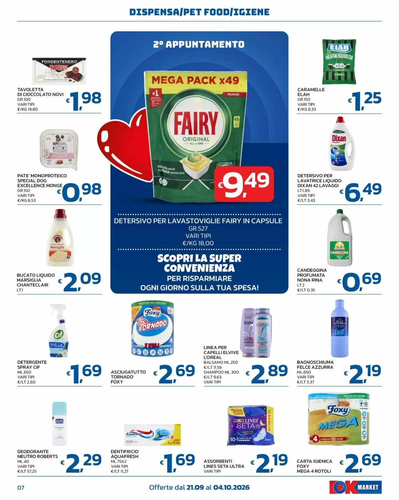 Volantino promozionale Ok Market  valide dal 21/09/2026 - Pagina 7.