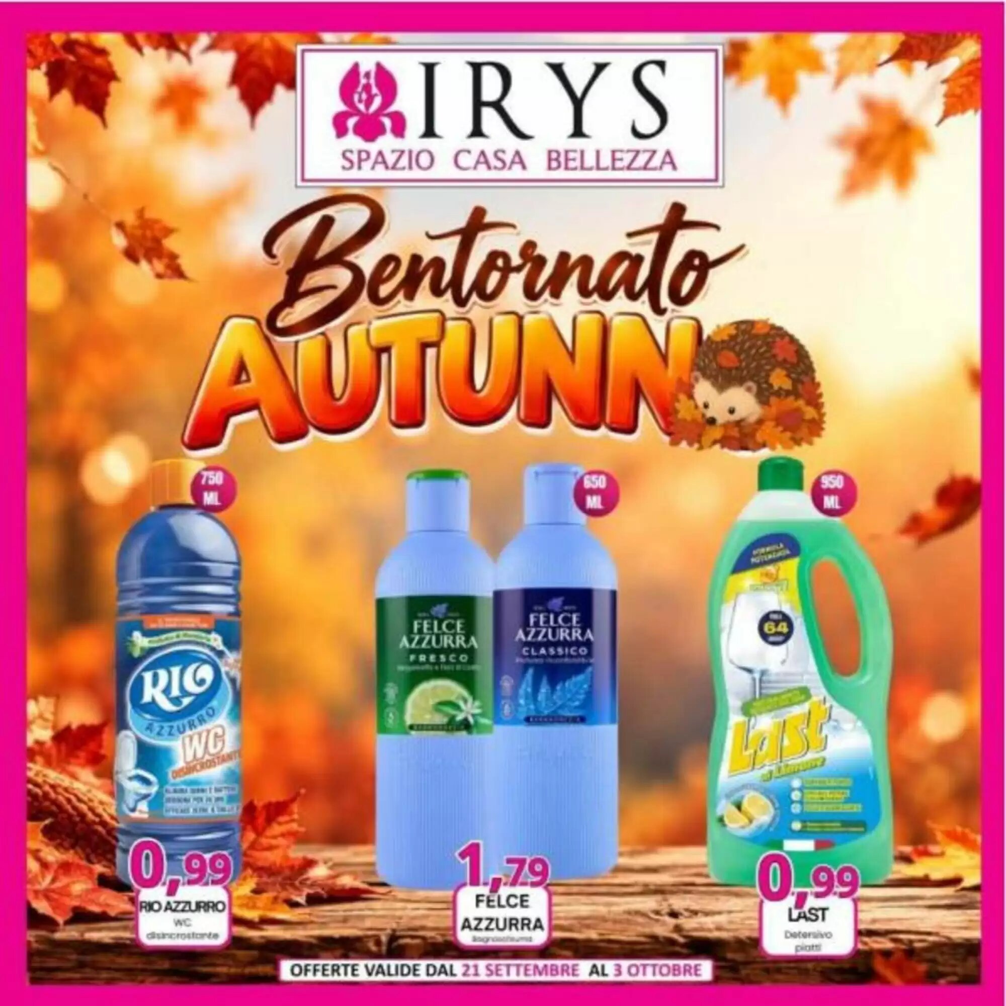 Volantino promozionale Irys valide dal 21/09/2026 - Pagina 1.