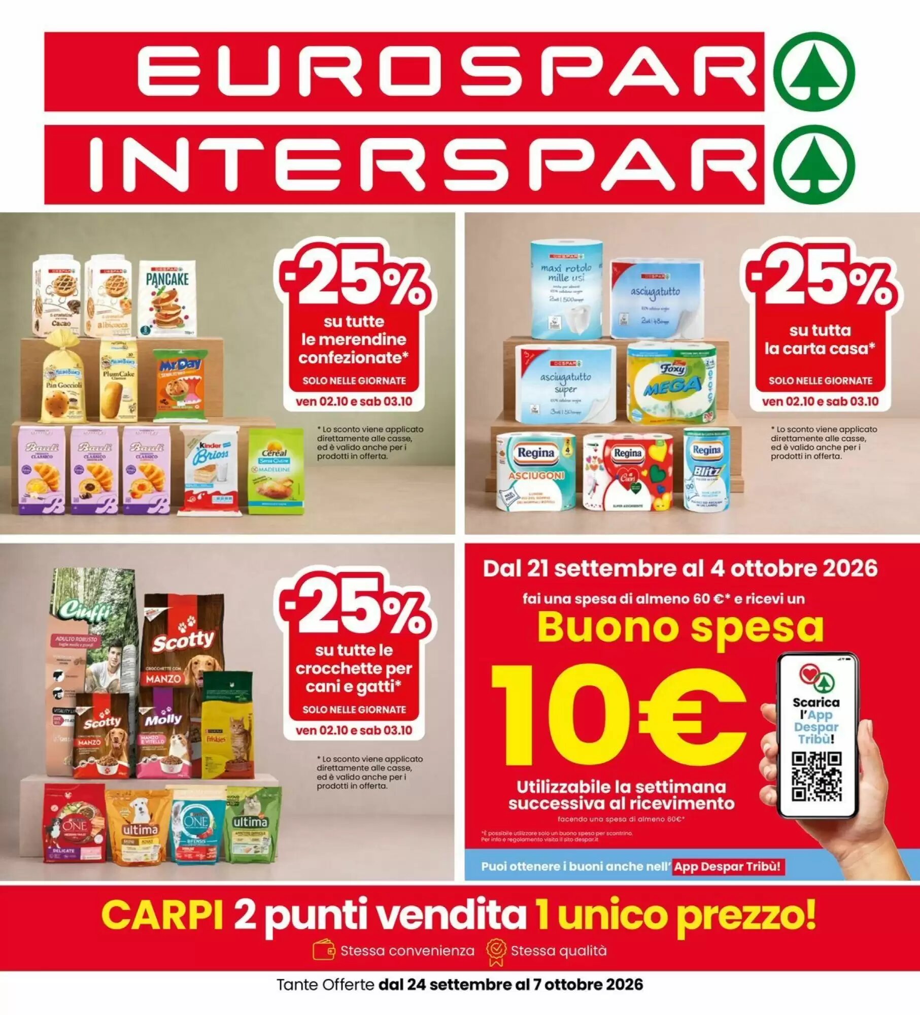 Volantino promozionale Eurospar  valide dal 21/09/2026 - Pagina 1.