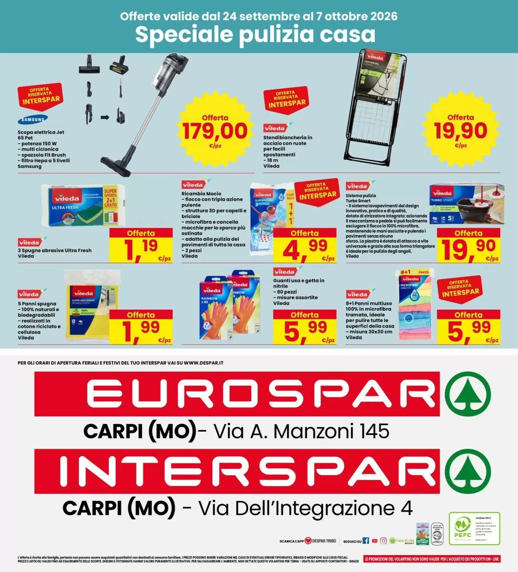 Volantino promozionale Eurospar  valide dal 21/09/2026 - Pagina 40.