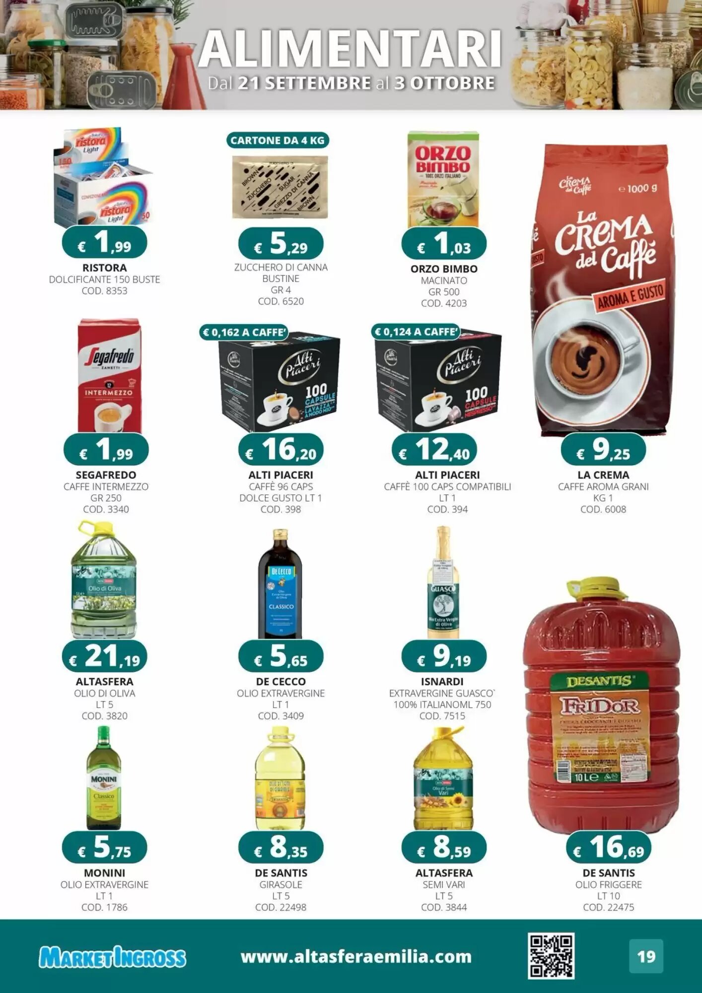 Volantino promozionale Altasfera  valide dal 21/09/2026 - Pagina 19.