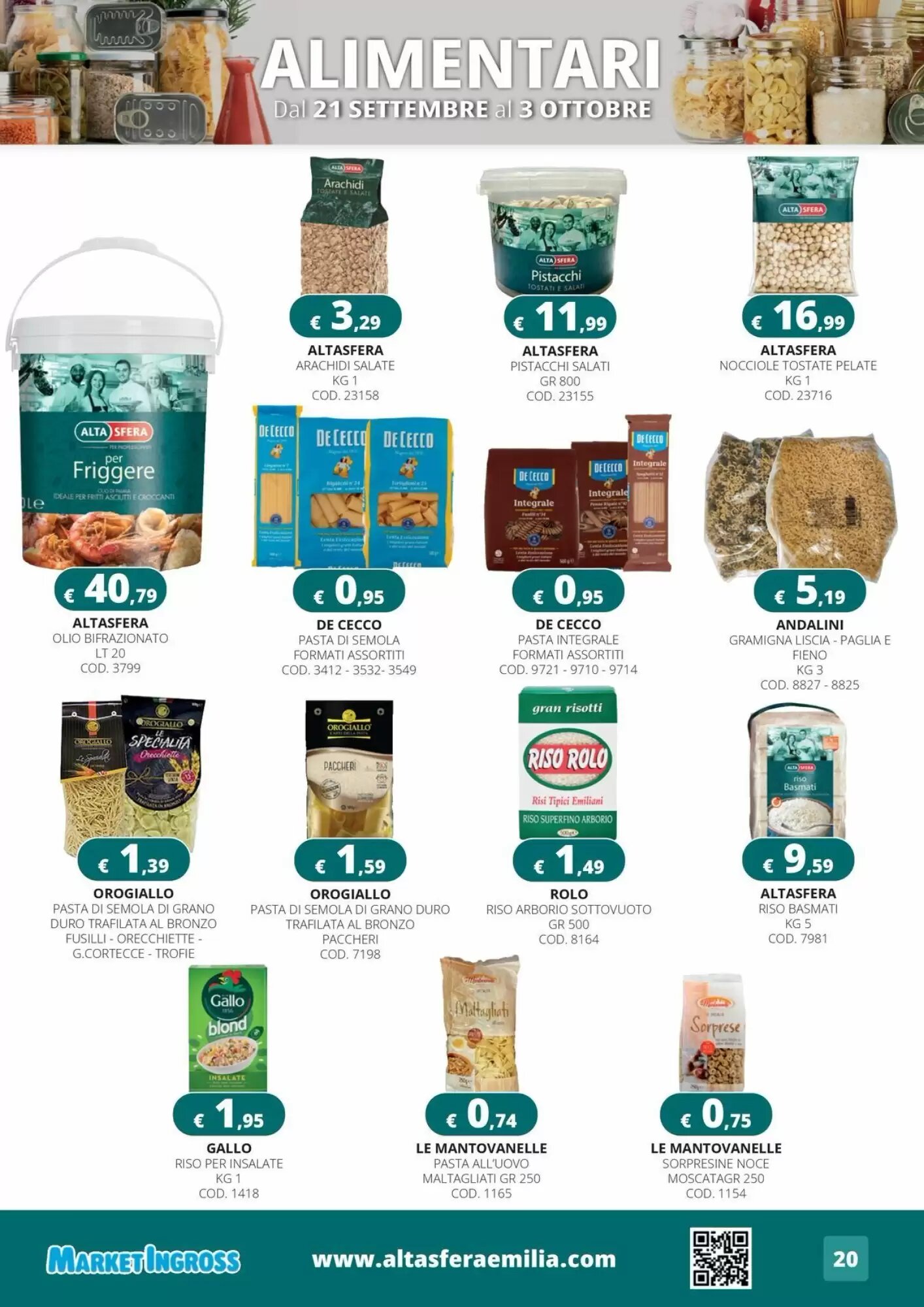 Volantino promozionale Altasfera  valide dal 21/09/2026 - Pagina 20.
