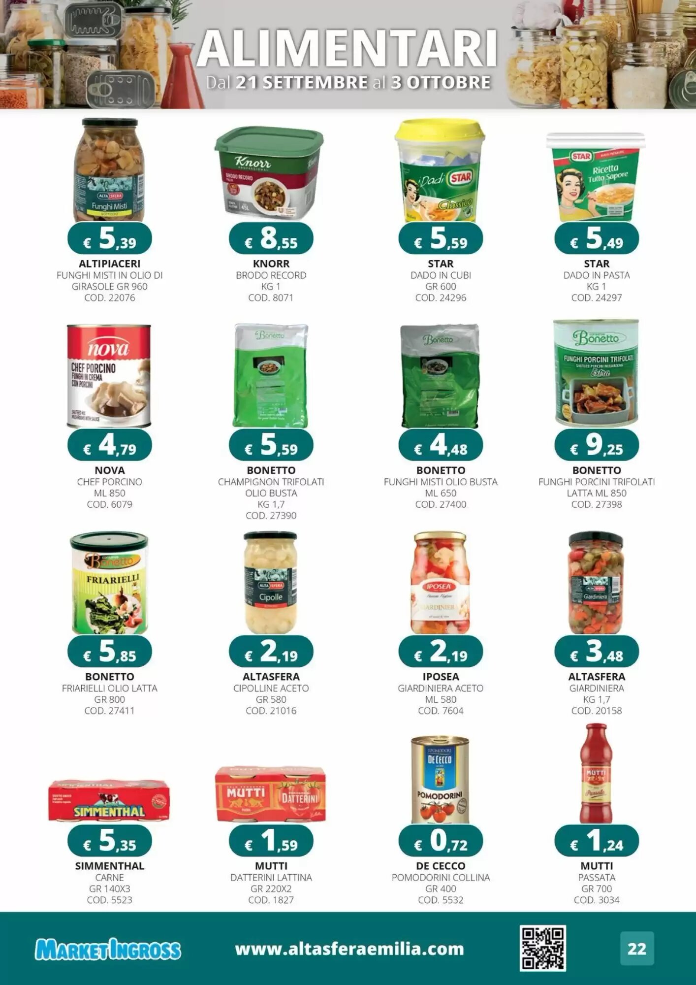 Volantino promozionale Altasfera  valide dal 21/09/2026 - Pagina 22.