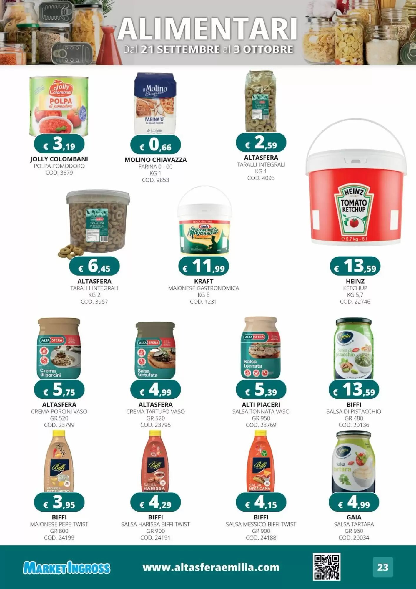 Volantino promozionale Altasfera  valide dal 21/09/2026 - Pagina 23.