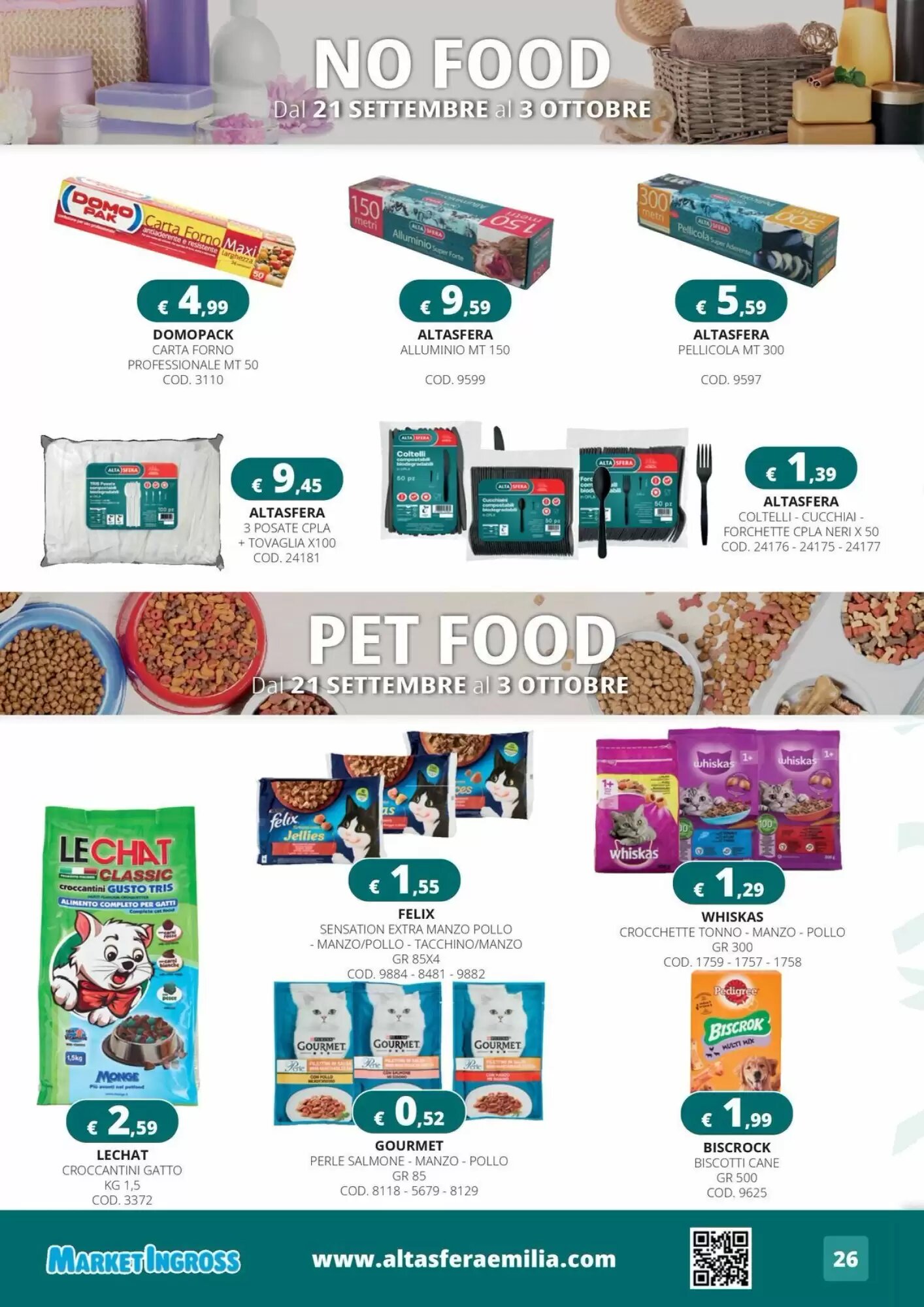 Volantino promozionale Altasfera  valide dal 21/09/2026 - Pagina 26.