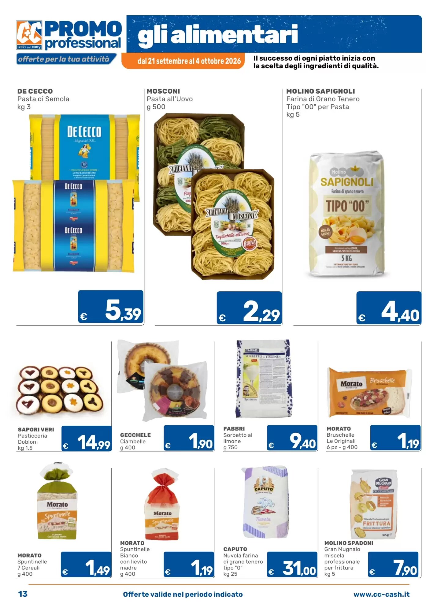 Volantino promozionale C+C Cash and Carry  valide dal 21/09/2026 - Pagina 13.