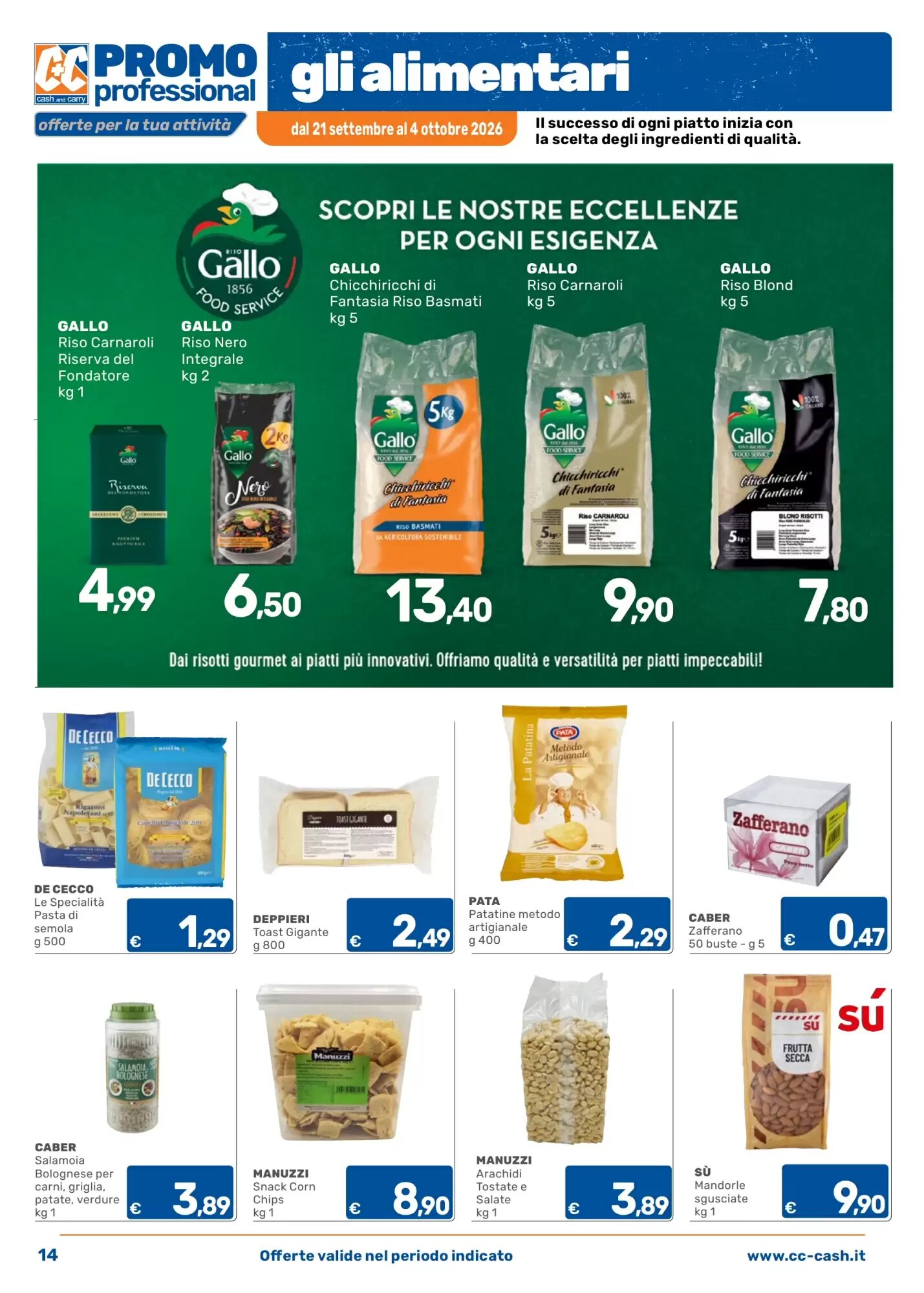 Volantino promozionale C+C Cash and Carry  valide dal 21/09/2026 - Pagina 14.