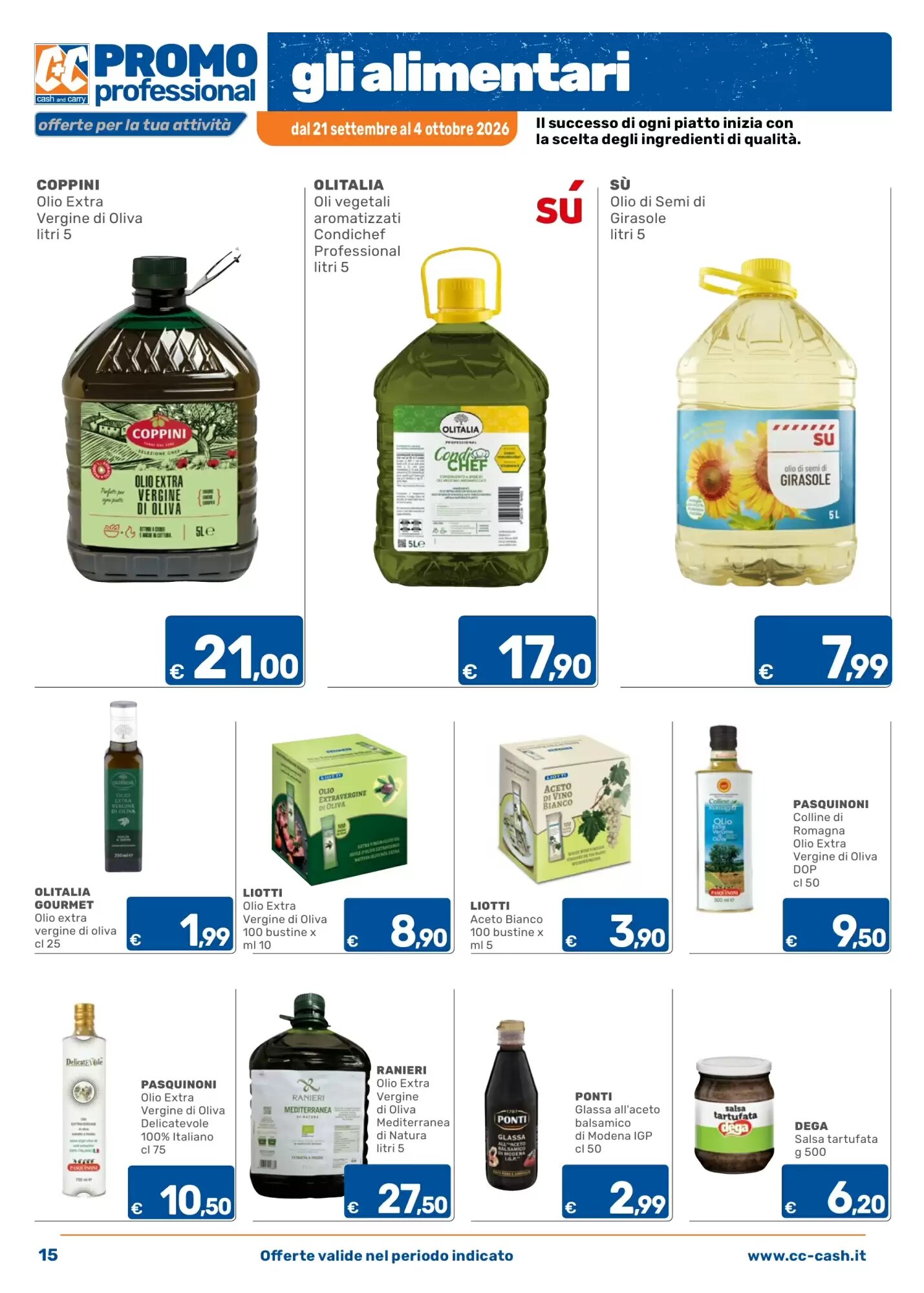 Volantino promozionale C+C Cash and Carry  valide dal 21/09/2026 - Pagina 15.