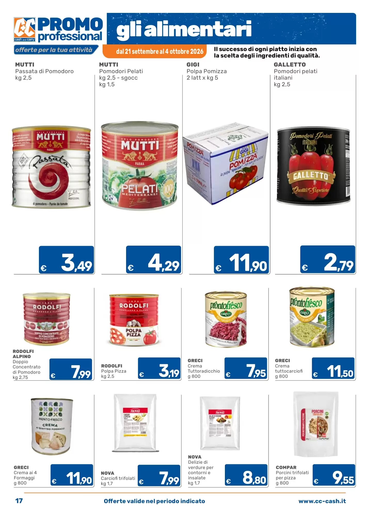Volantino promozionale C+C Cash and Carry  valide dal 21/09/2026 - Pagina 17.