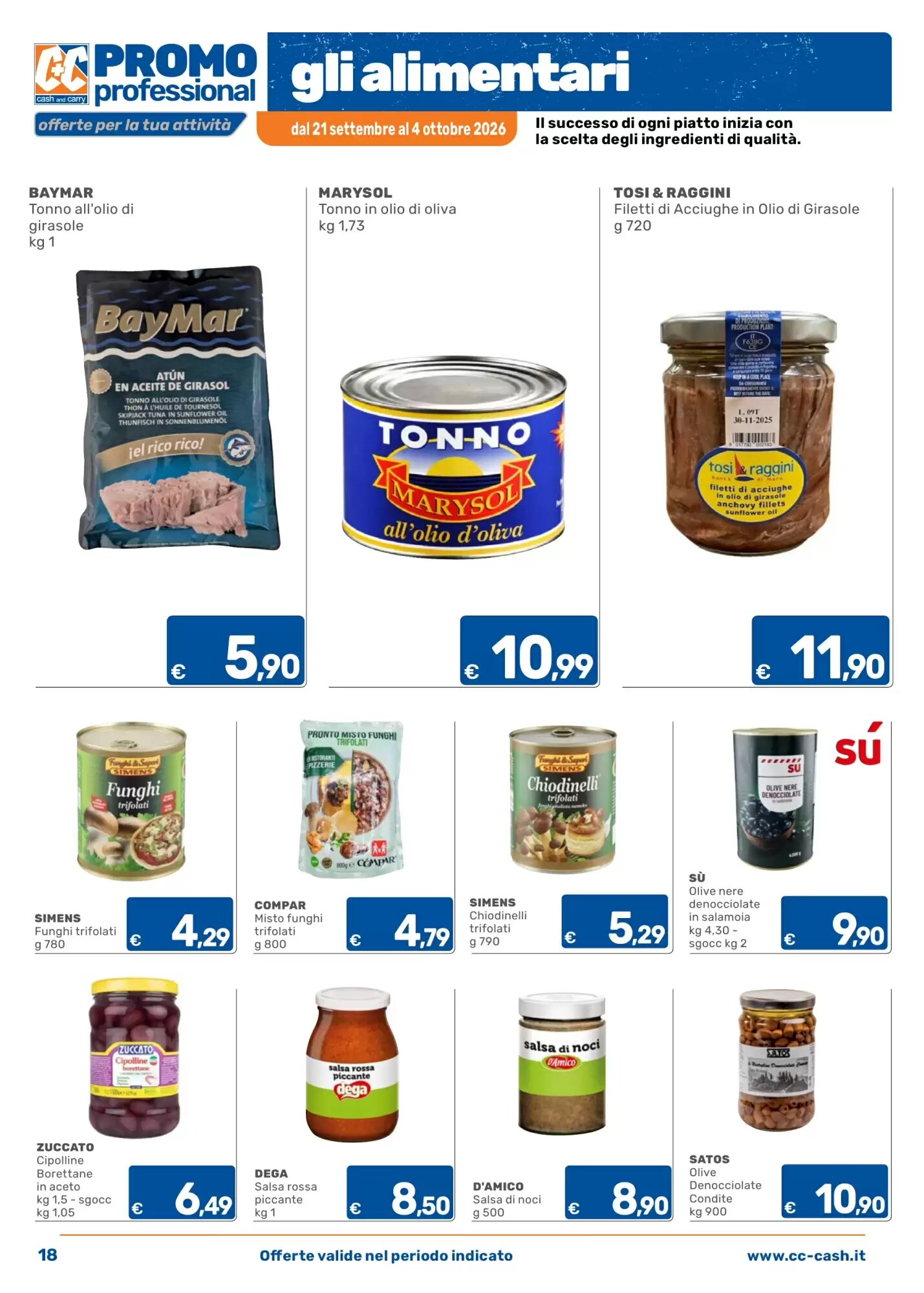 Volantino promozionale C+C Cash and Carry  valide dal 21/09/2026 - Pagina 18.