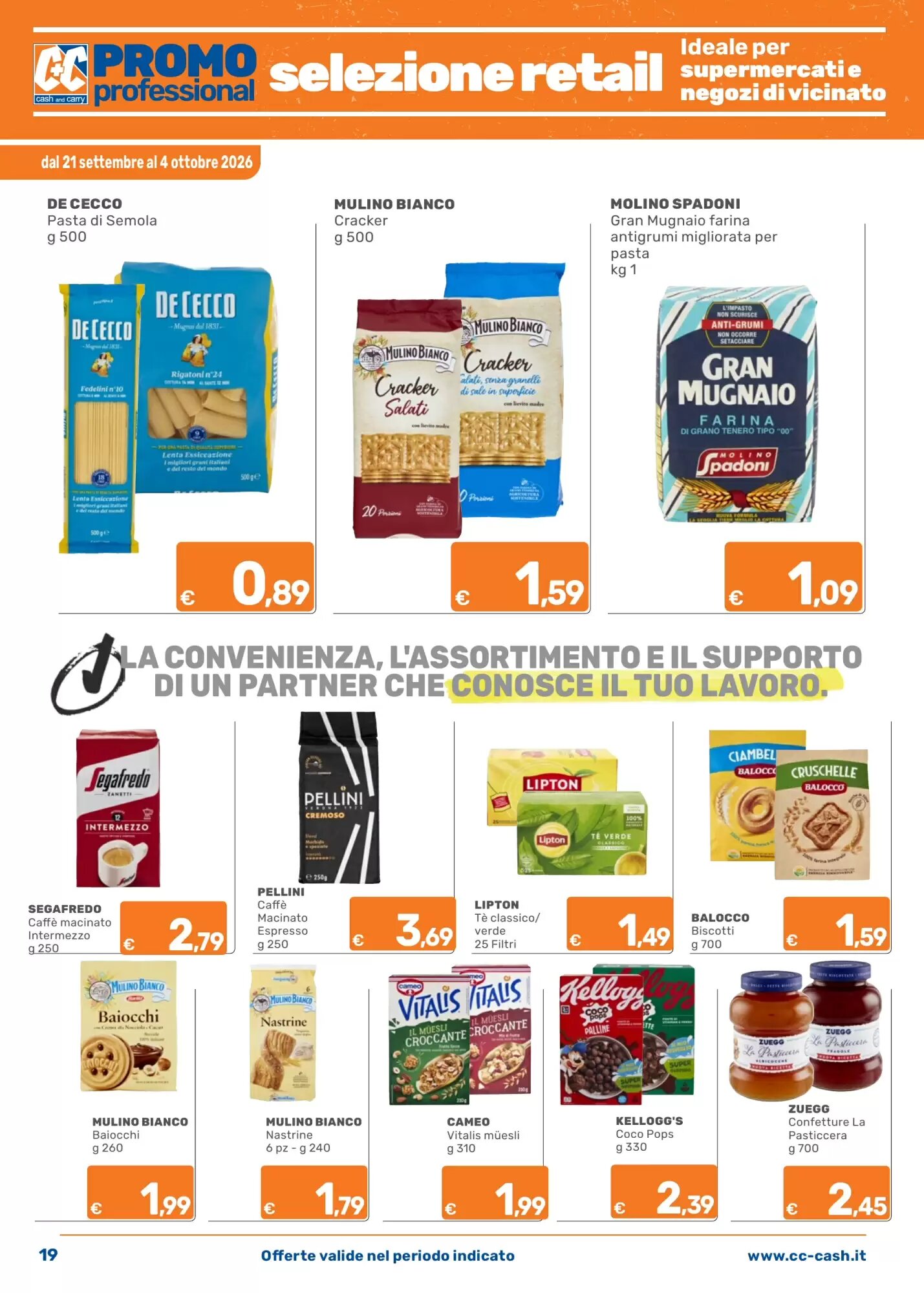 Volantino promozionale C+C Cash and Carry  valide dal 21/09/2026 - Pagina 19.