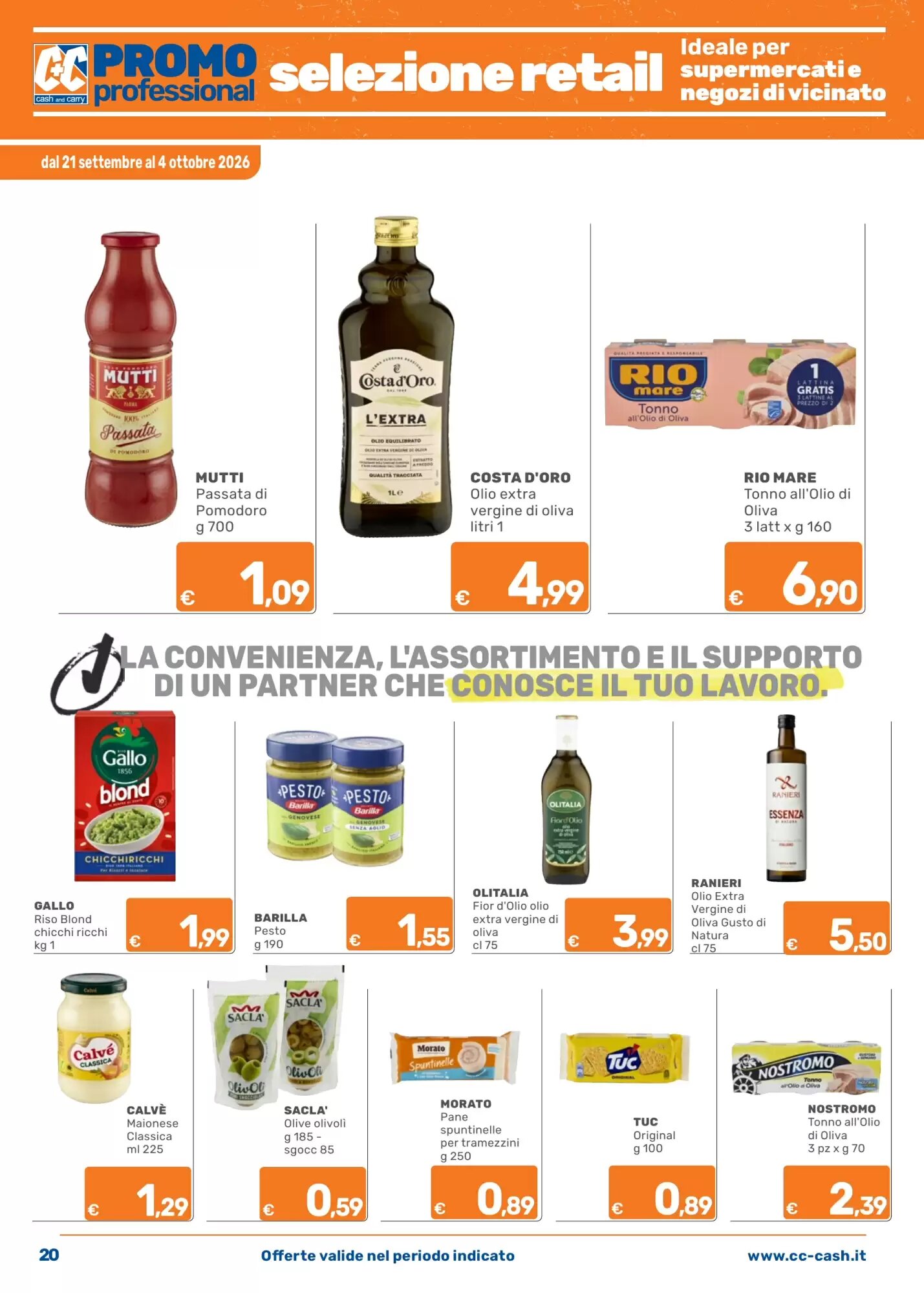 Volantino promozionale C+C Cash and Carry  valide dal 21/09/2026 - Pagina 20.