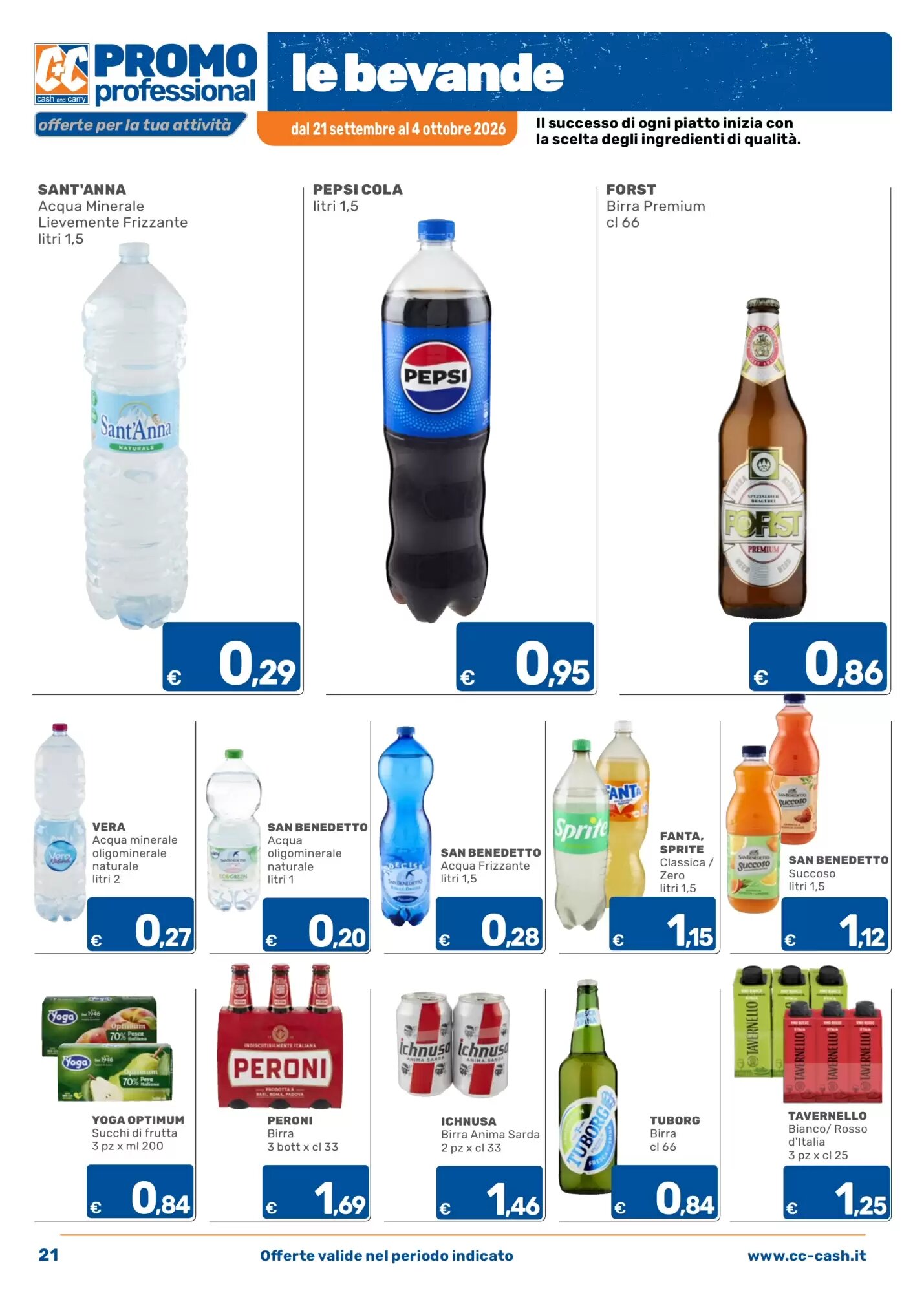Volantino promozionale C+C Cash and Carry  valide dal 21/09/2026 - Pagina 21.