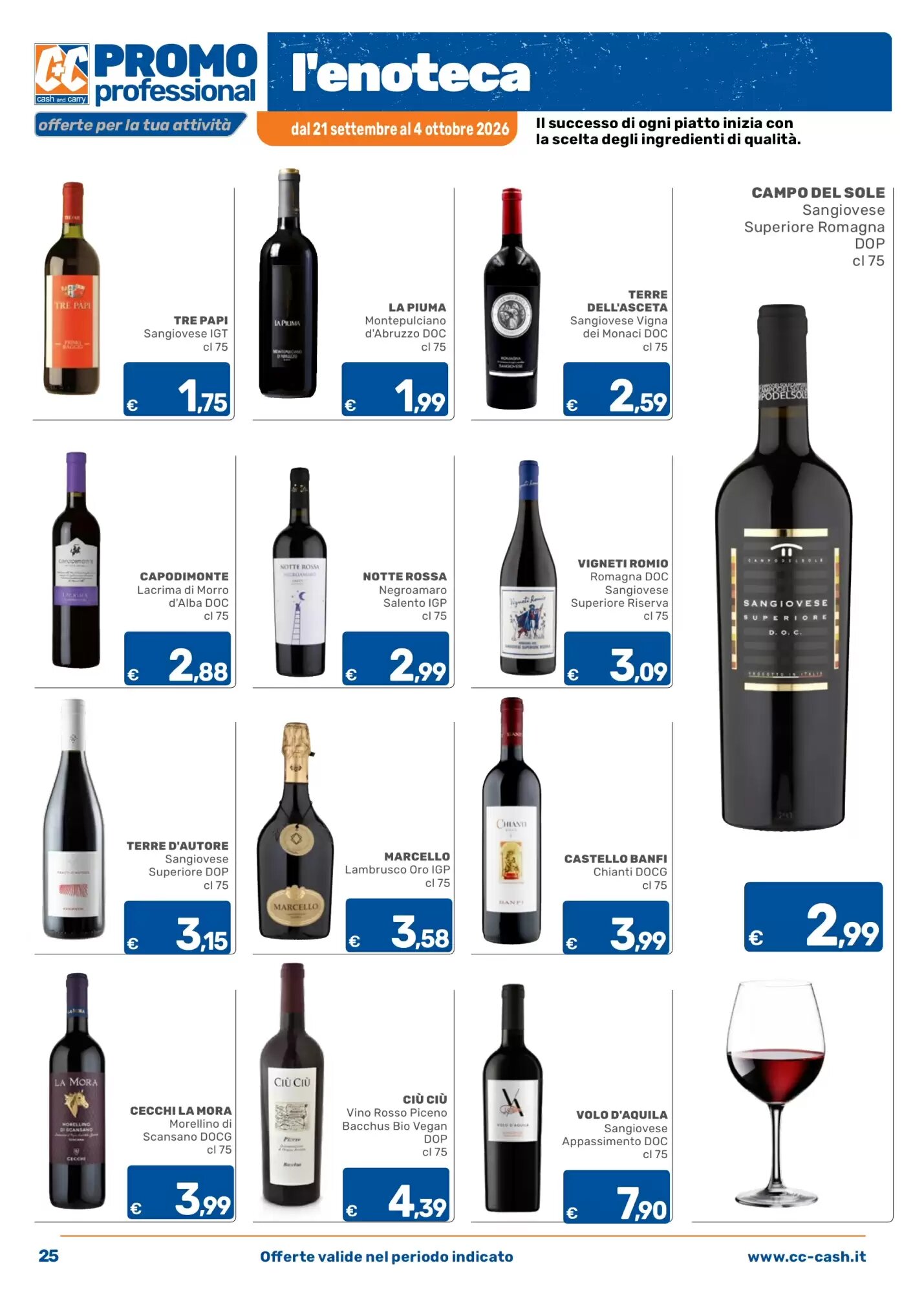 Volantino promozionale C+C Cash and Carry  valide dal 21/09/2026 - Pagina 25.
