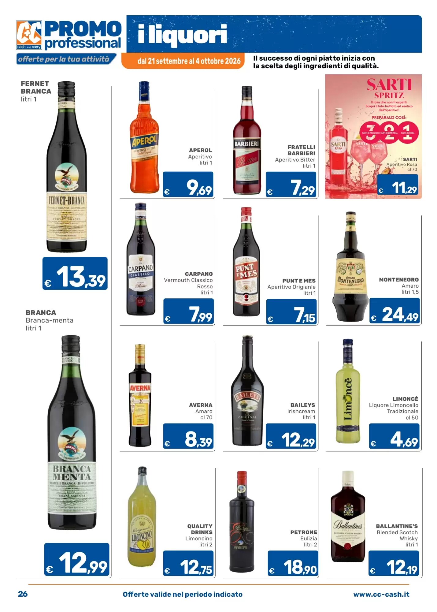 Volantino promozionale C+C Cash and Carry  valide dal 21/09/2026 - Pagina 26.