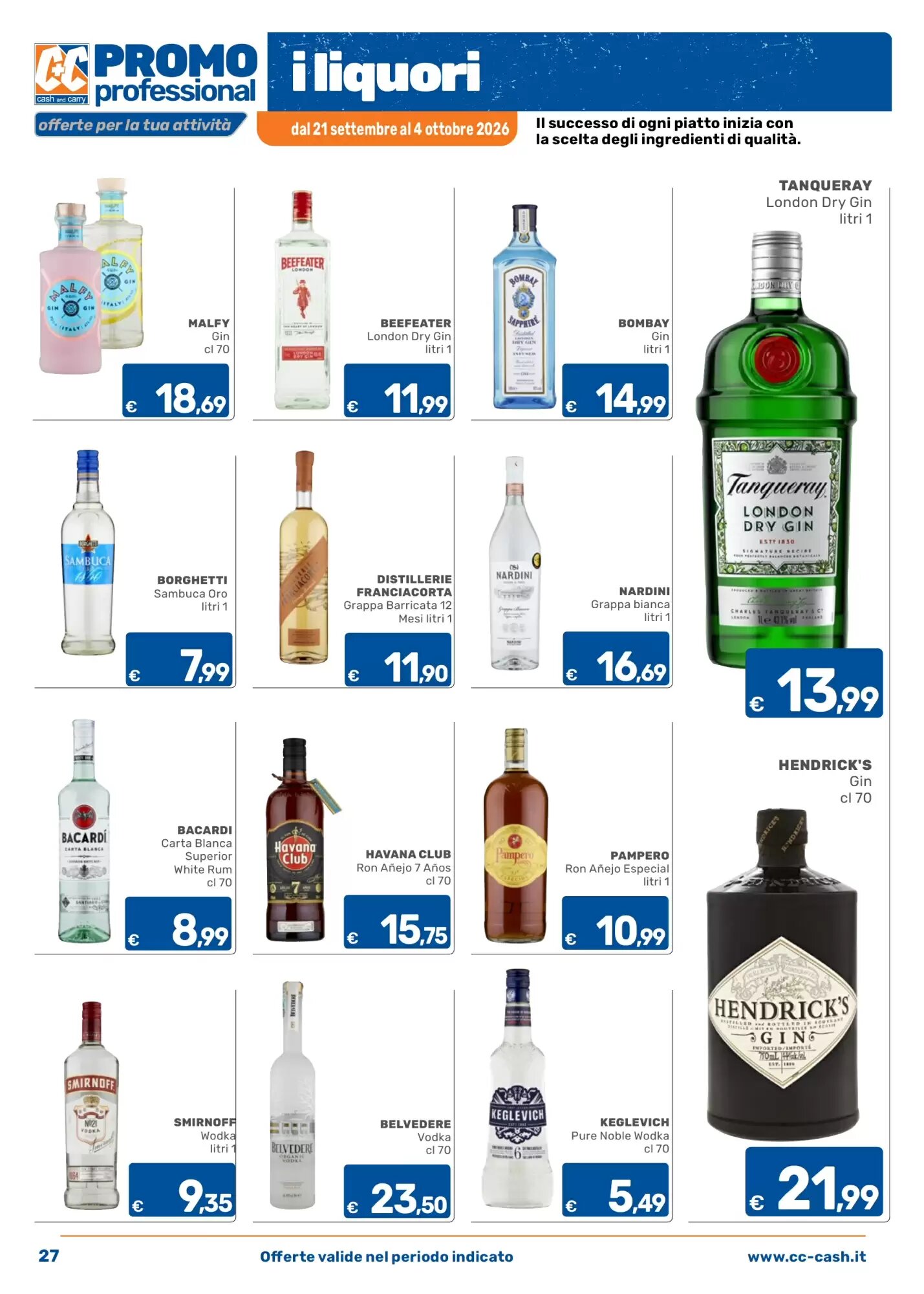 Volantino promozionale C+C Cash and Carry  valide dal 21/09/2026 - Pagina 27.