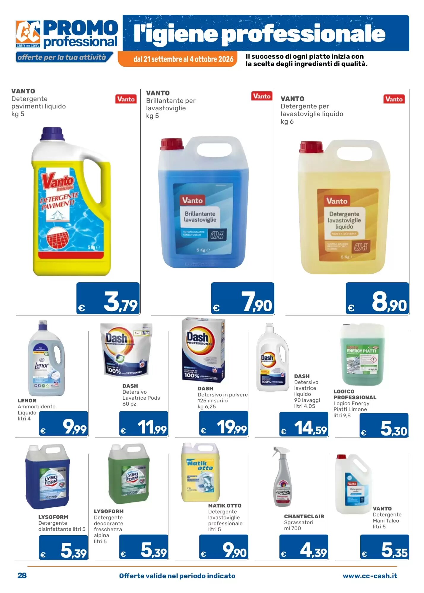 Volantino promozionale C+C Cash and Carry  valide dal 21/09/2026 - Pagina 28.
