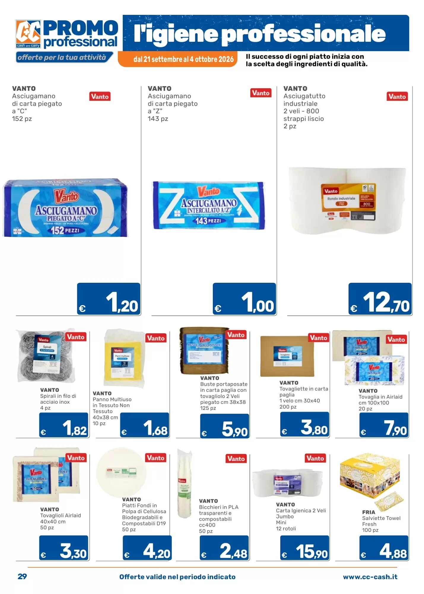 Volantino promozionale C+C Cash and Carry  valide dal 21/09/2026 - Pagina 29.