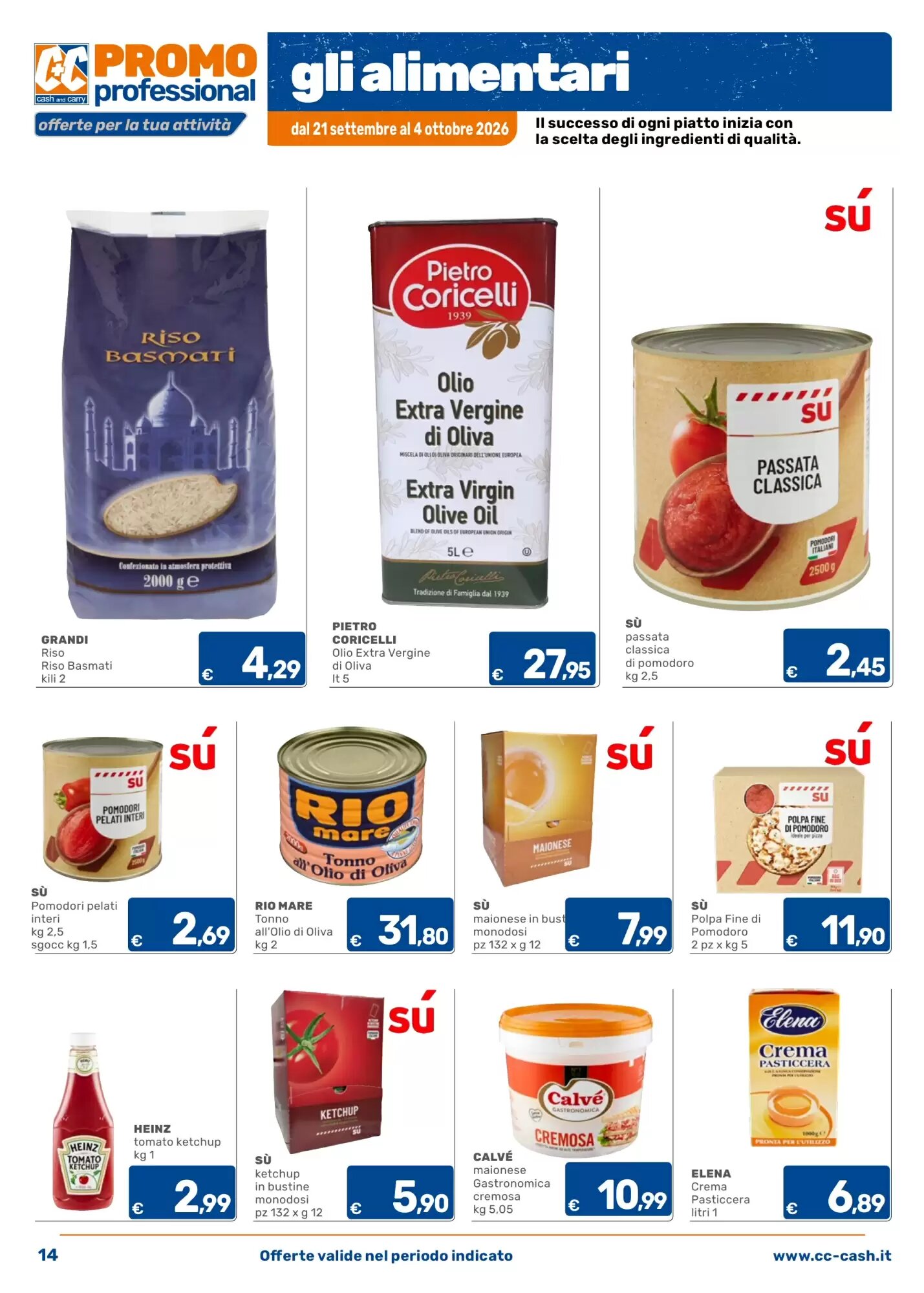 Volantino promozionale C+C Cash and Carry  valide dal 21/09/2026 - Pagina 14.