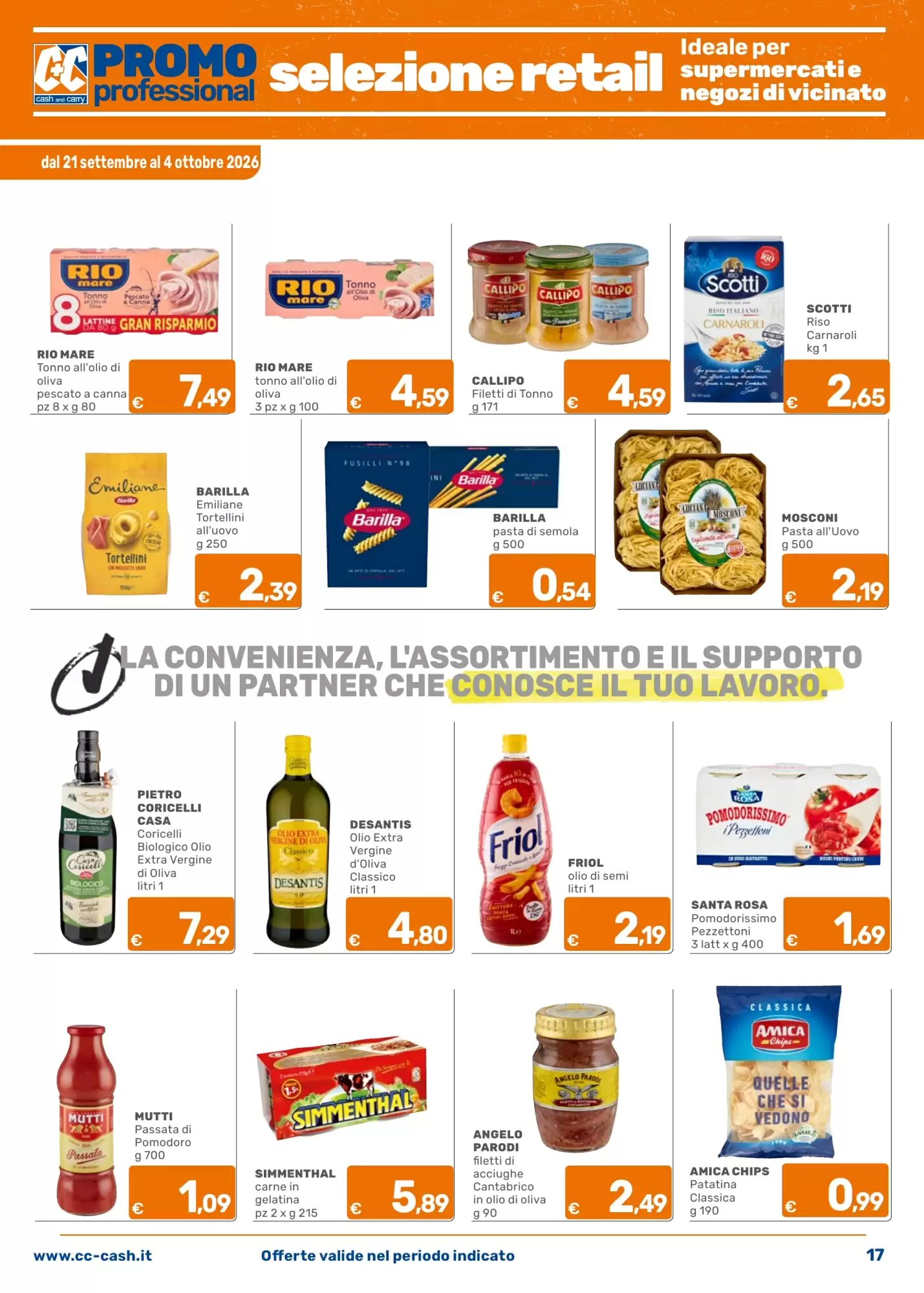 Volantino promozionale C+C Cash and Carry  valide dal 21/09/2026 - Pagina 17.