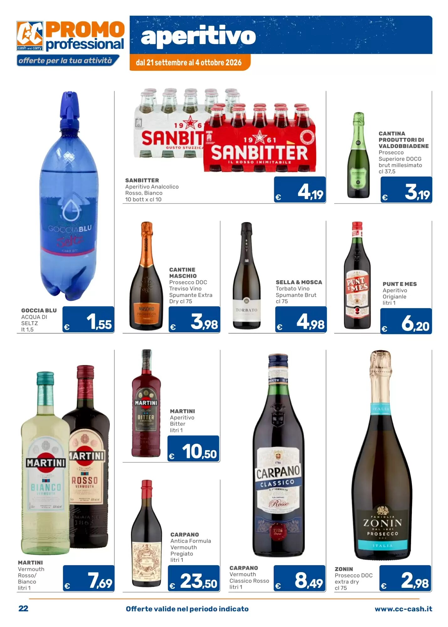Volantino promozionale C+C Cash and Carry  valide dal 21/09/2026 - Pagina 22.