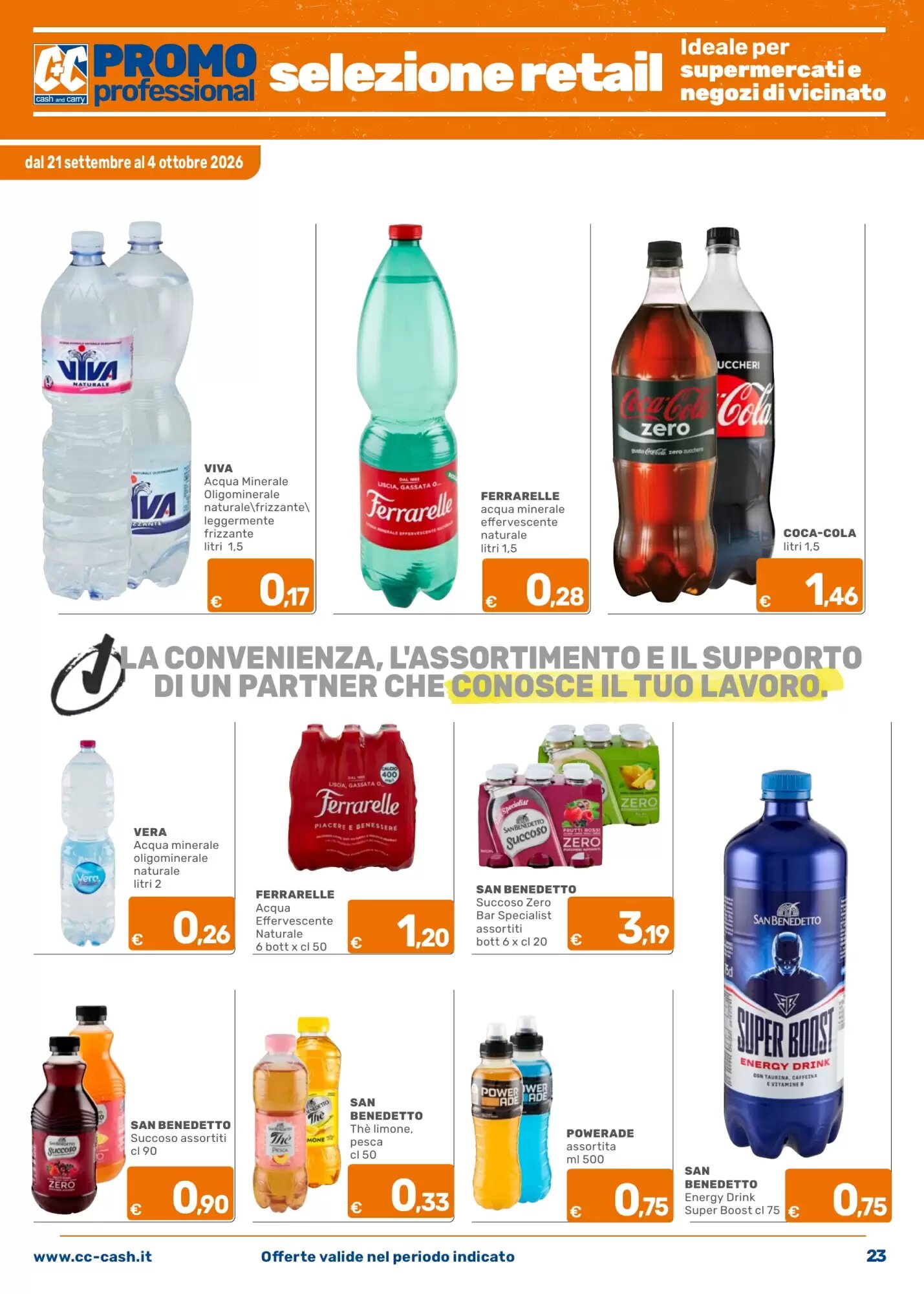 Volantino promozionale C+C Cash and Carry  valide dal 21/09/2026 - Pagina 23.