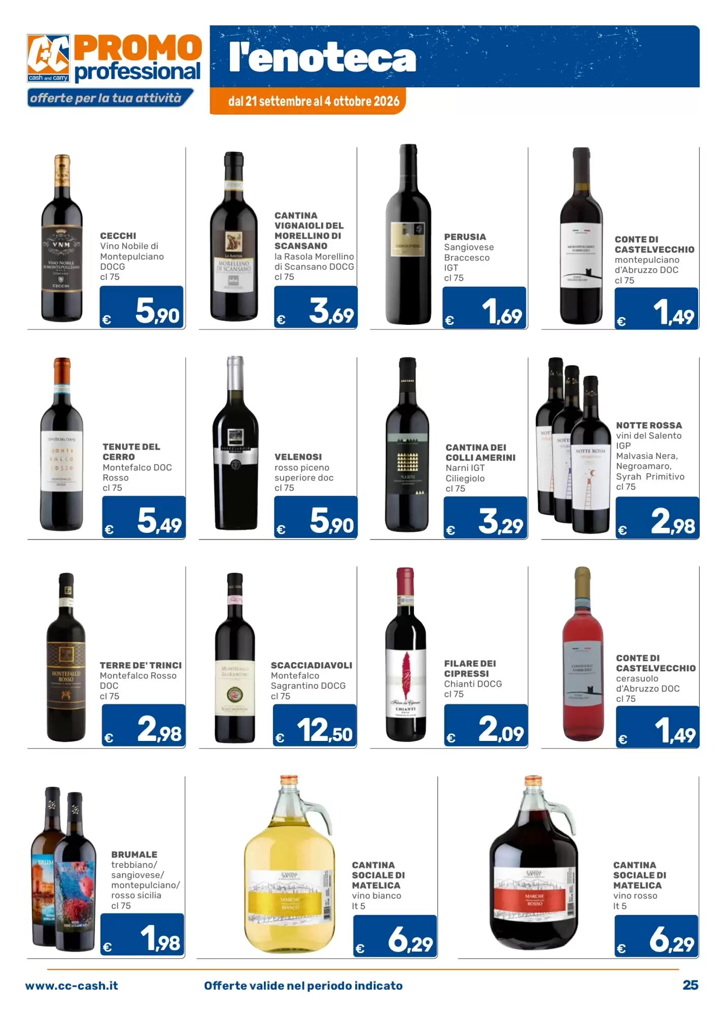 Volantino promozionale C+C Cash and Carry  valide dal 21/09/2026 - Pagina 25.