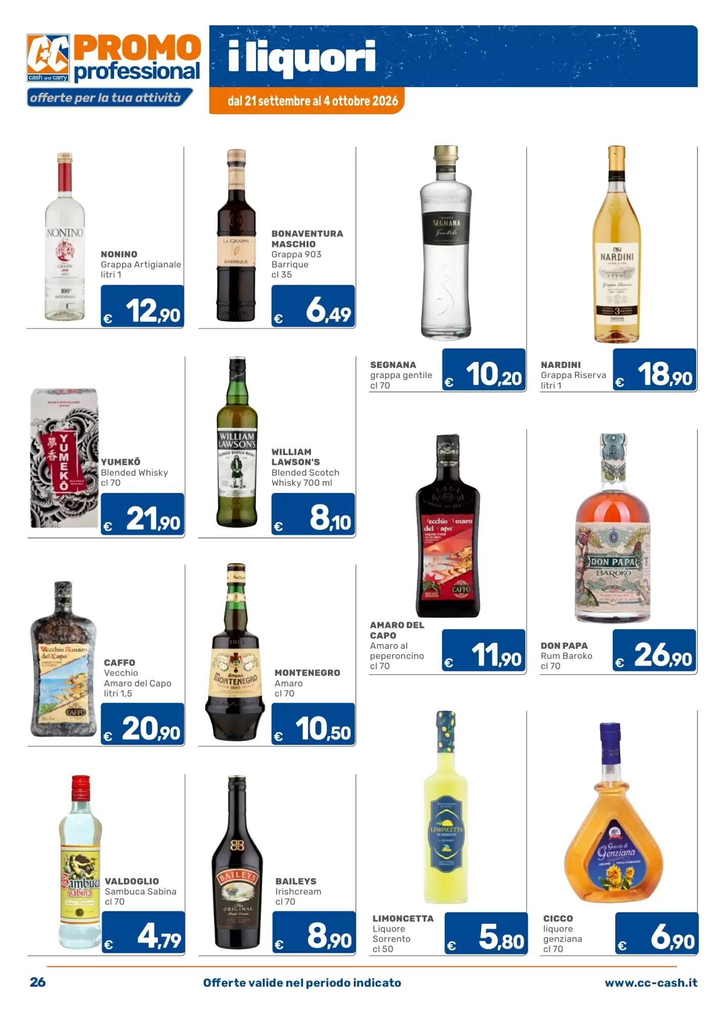 Volantino promozionale C+C Cash and Carry  valide dal 21/09/2026 - Pagina 26.