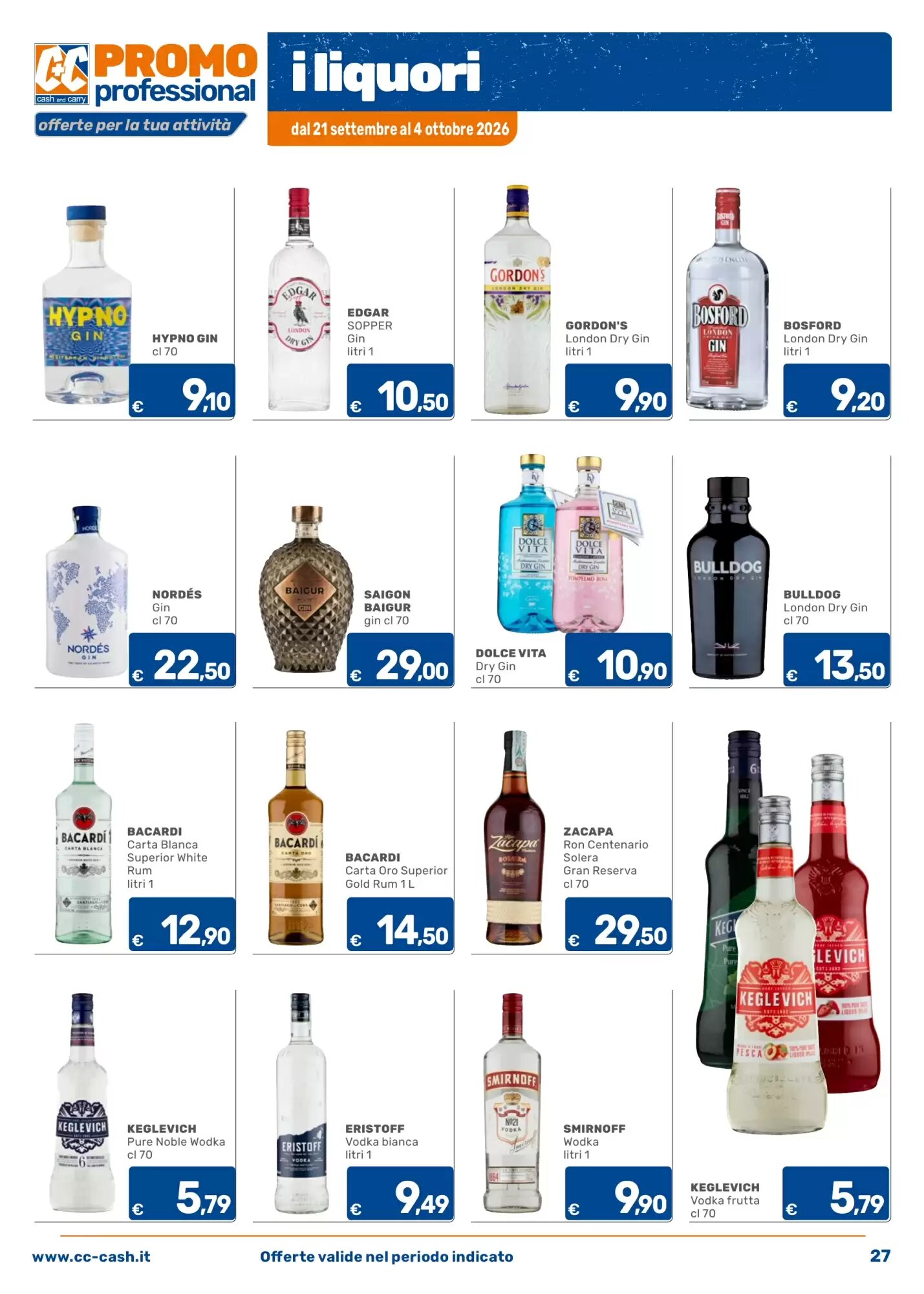 Volantino promozionale C+C Cash and Carry  valide dal 21/09/2026 - Pagina 27.