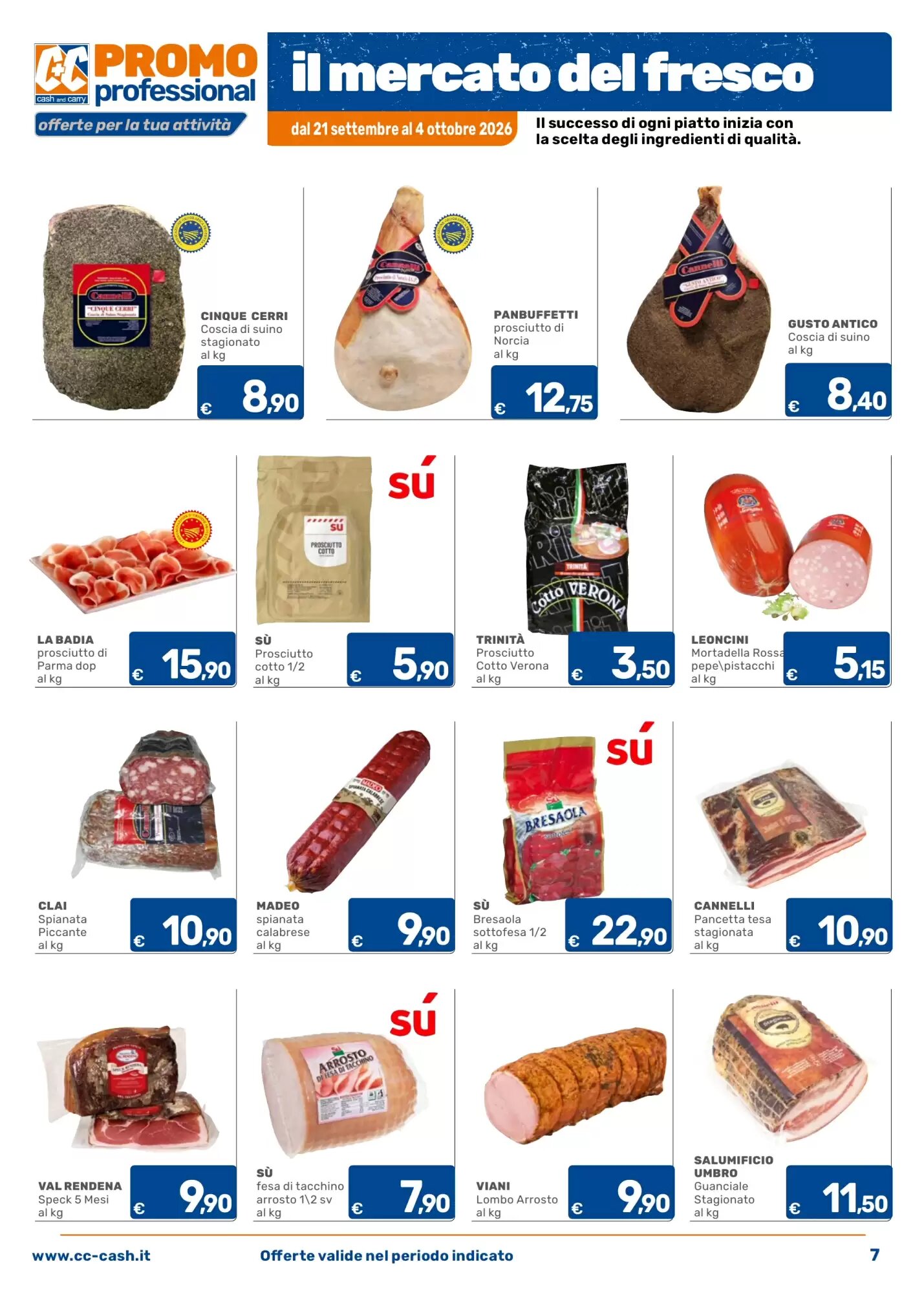 Volantino promozionale C+C Cash and Carry  valide dal 21/09/2026 - Pagina 7.