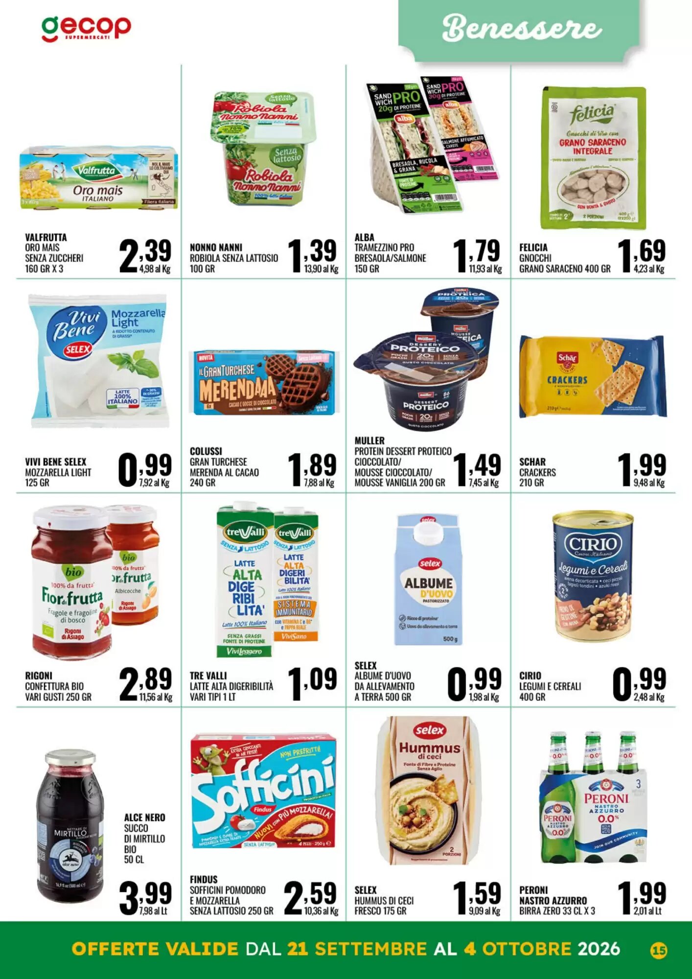 Volantino promozionale Gecop  valide dal 21/09/2026 - Pagina 15.