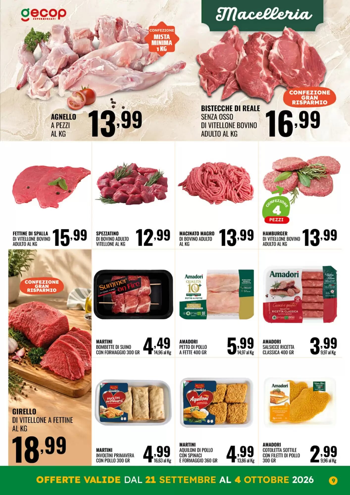Volantino promozionale Gecop  valide dal 21/09/2026 - Pagina 9.