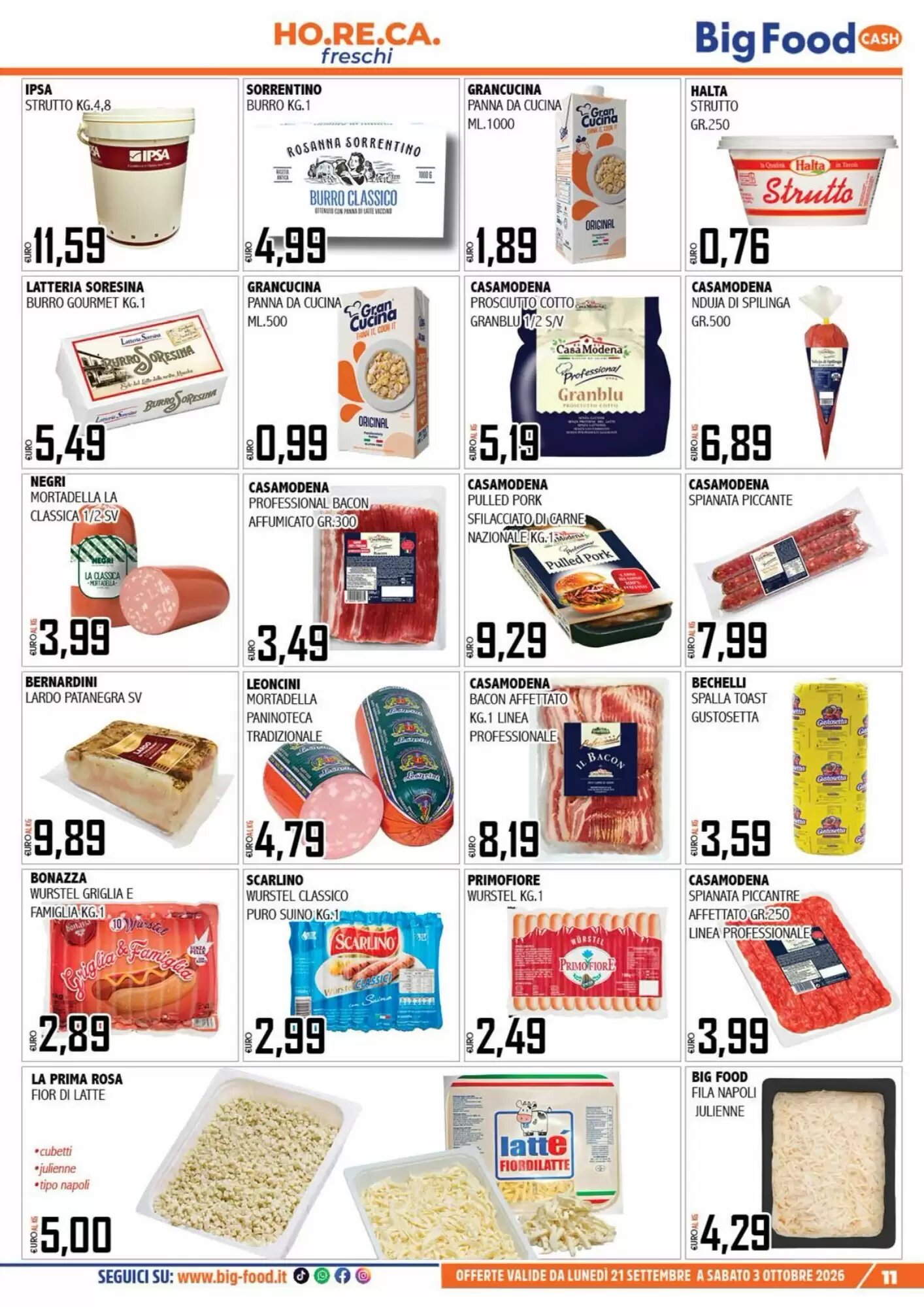 Volantino promozionale Big Food  valide dal 21/09/2026 - Pagina 11.
